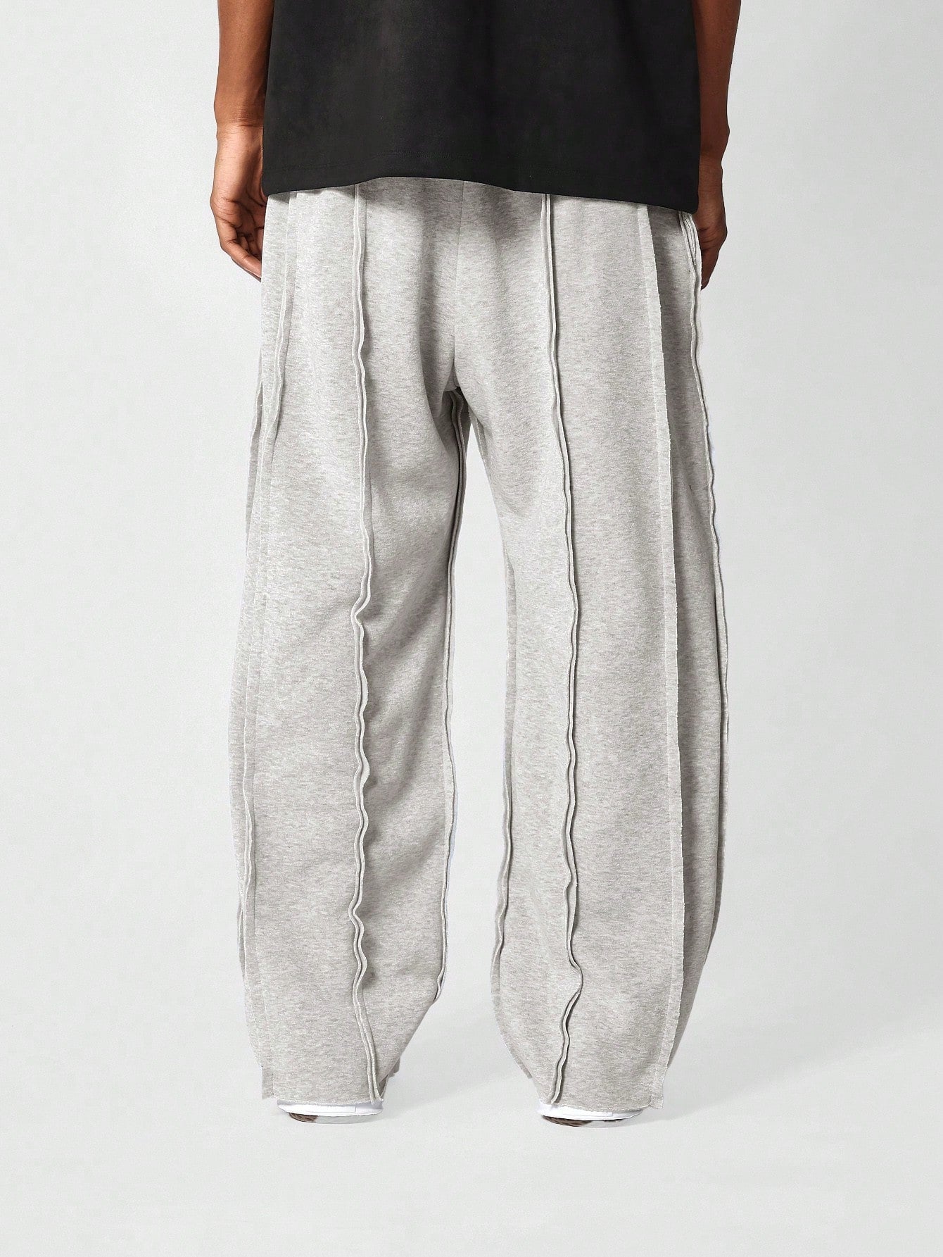 Drop Crotch Jogger With Exposed Seam