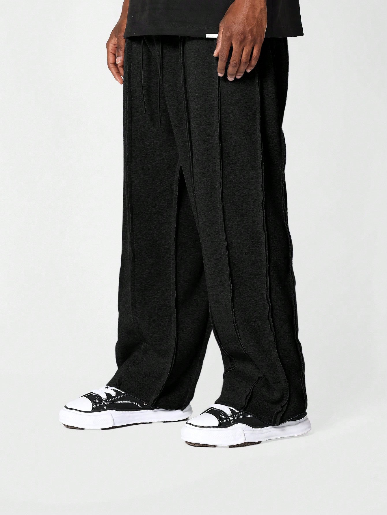 Drop Crotch Jogger With Exposed Seam