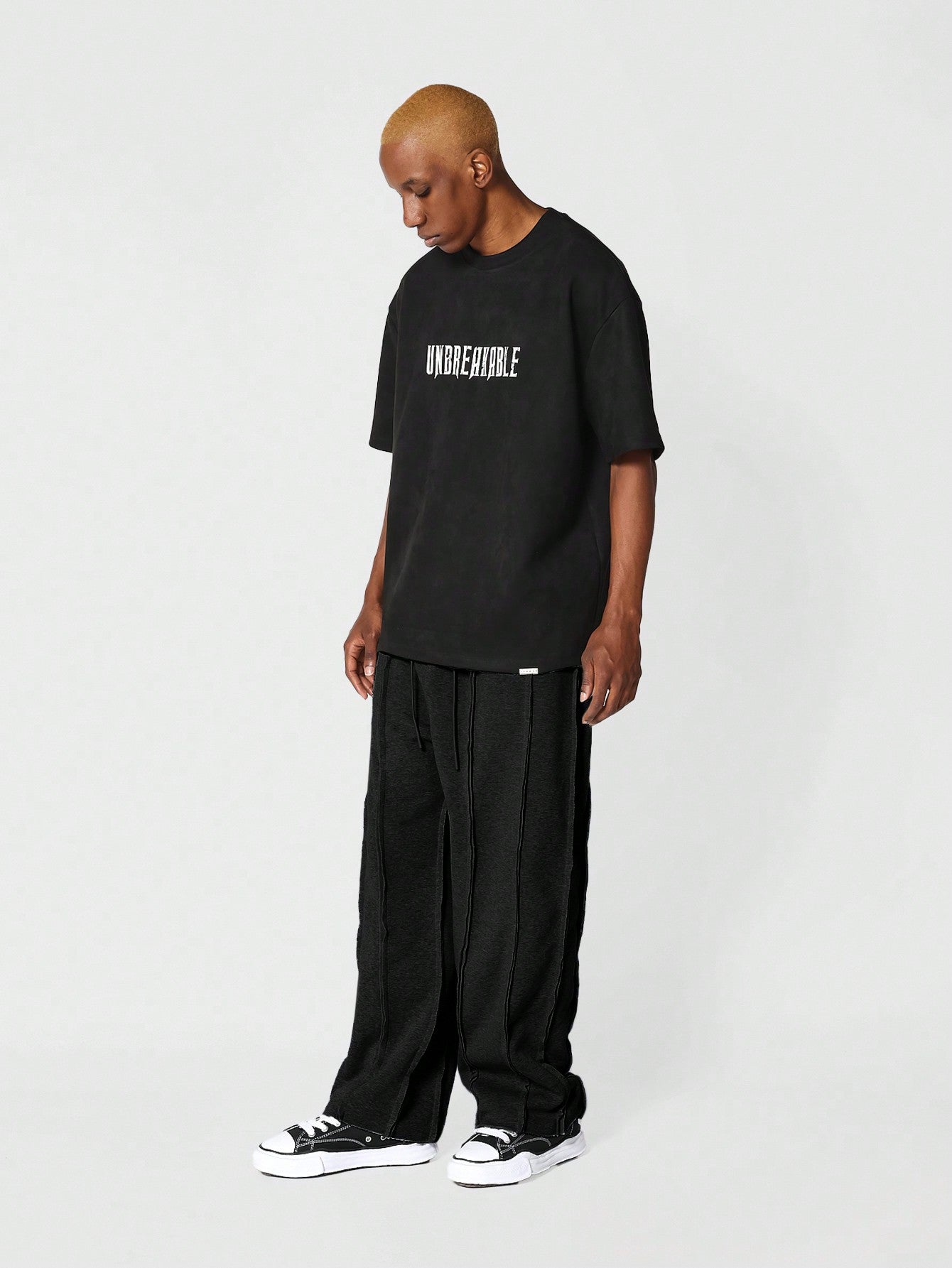 Drop Crotch Jogger With Exposed Seam