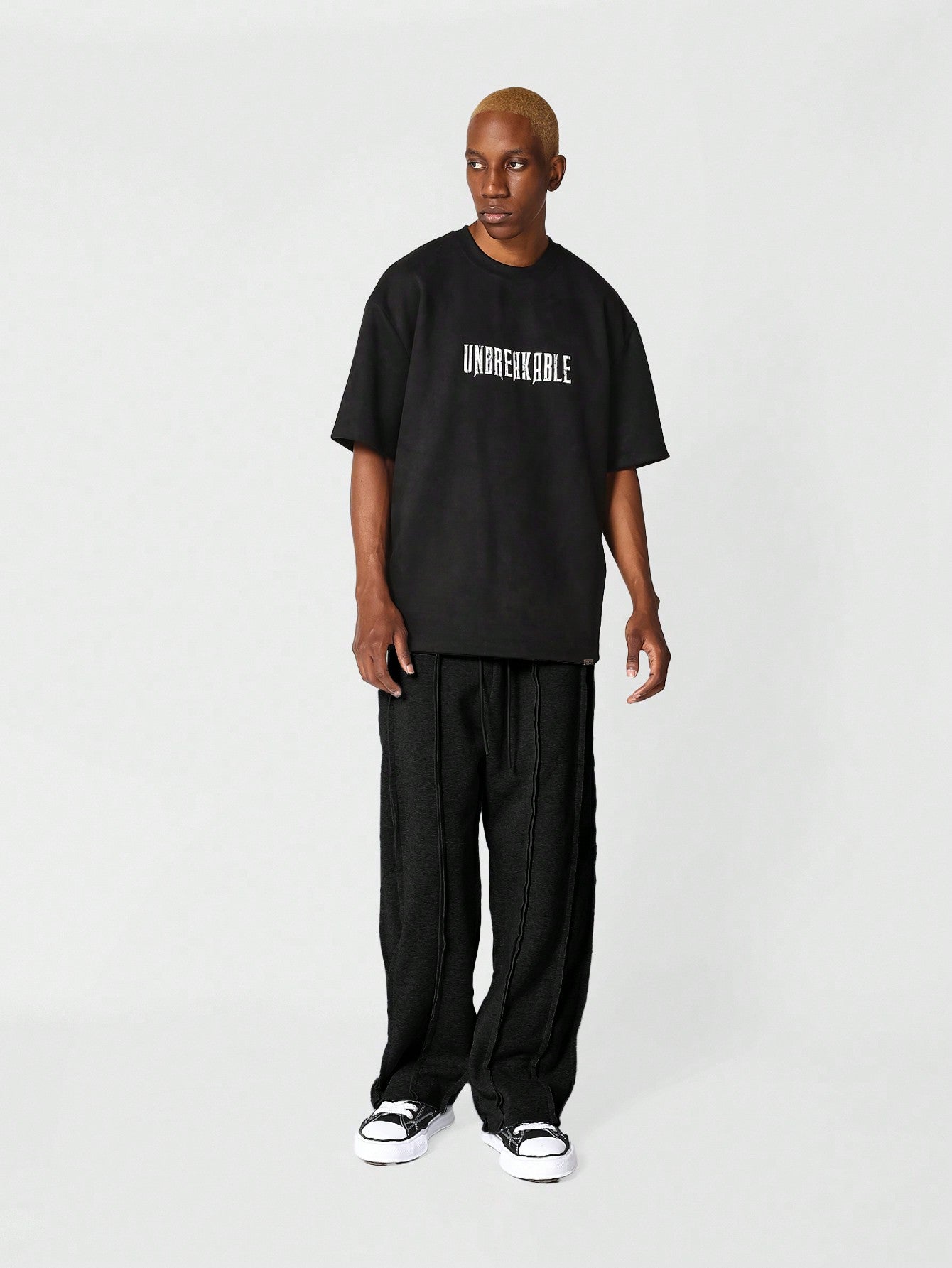 Drop Crotch Jogger With Exposed Seam