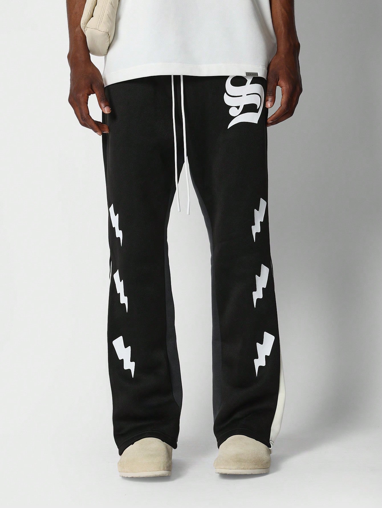 Flare Fit Jogger Pant With Graphic