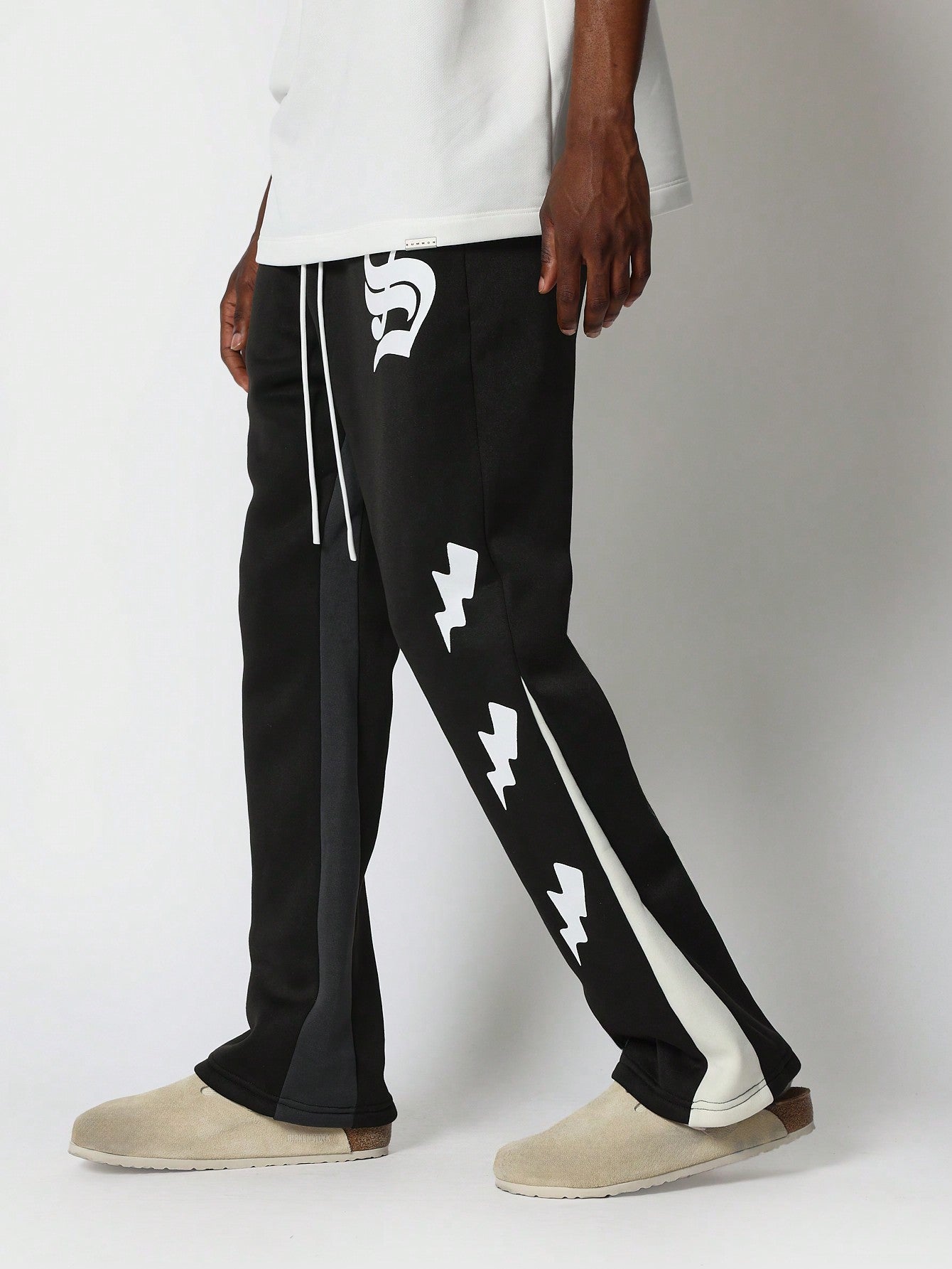 Flare Fit Jogger Pant With Graphic