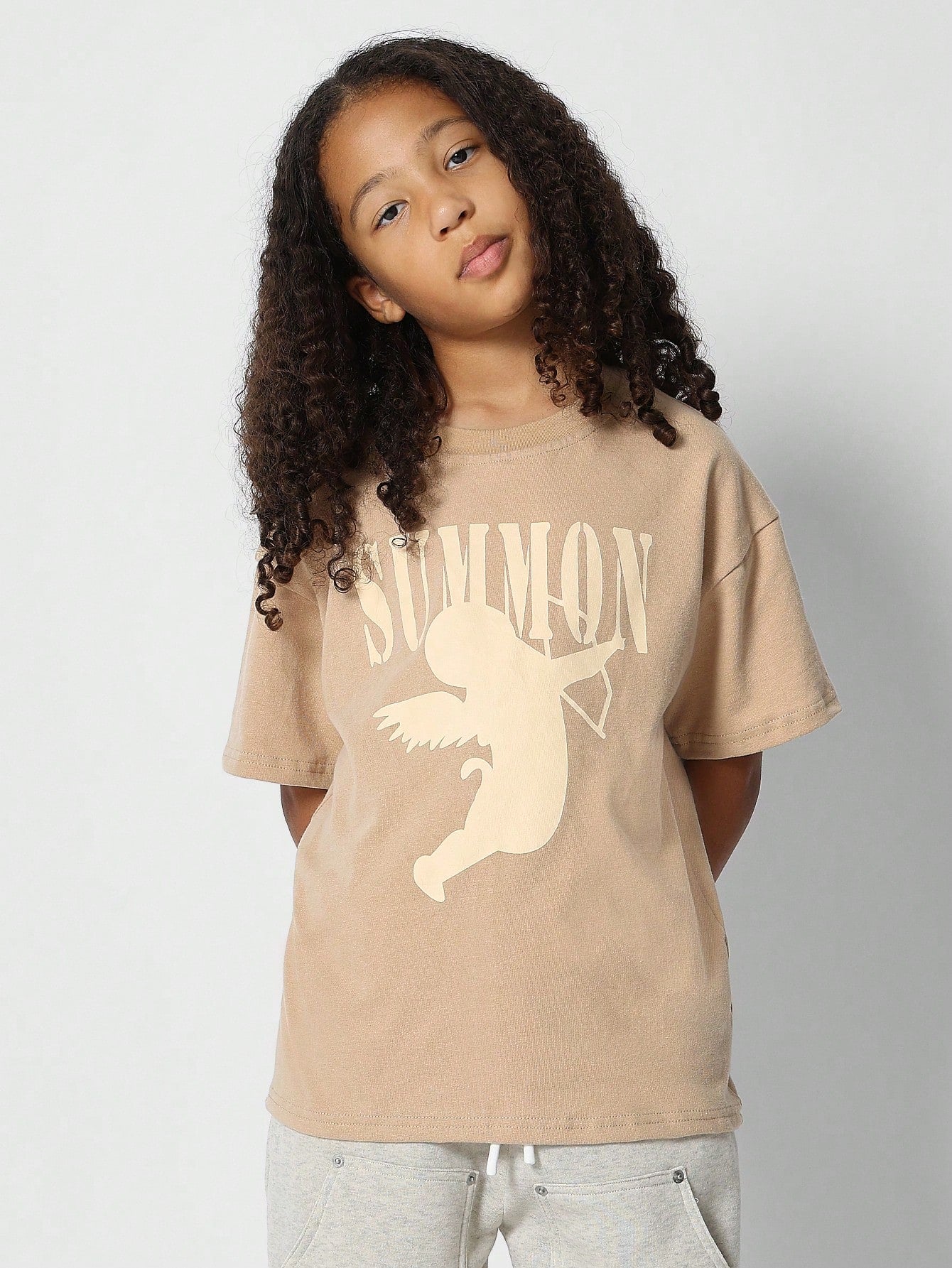 Tween Girls Tee With Front Print