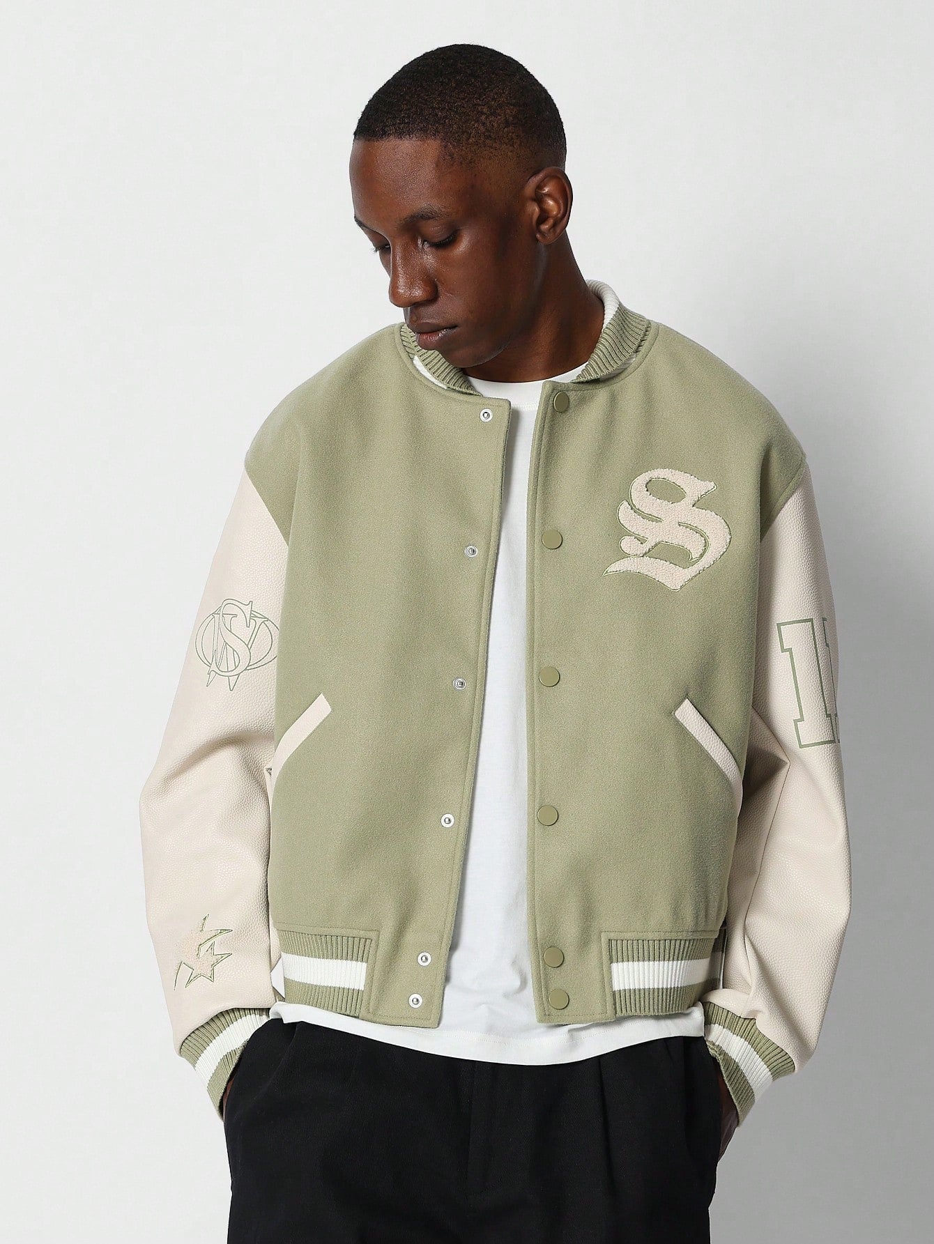 Badged Varsity Jacket