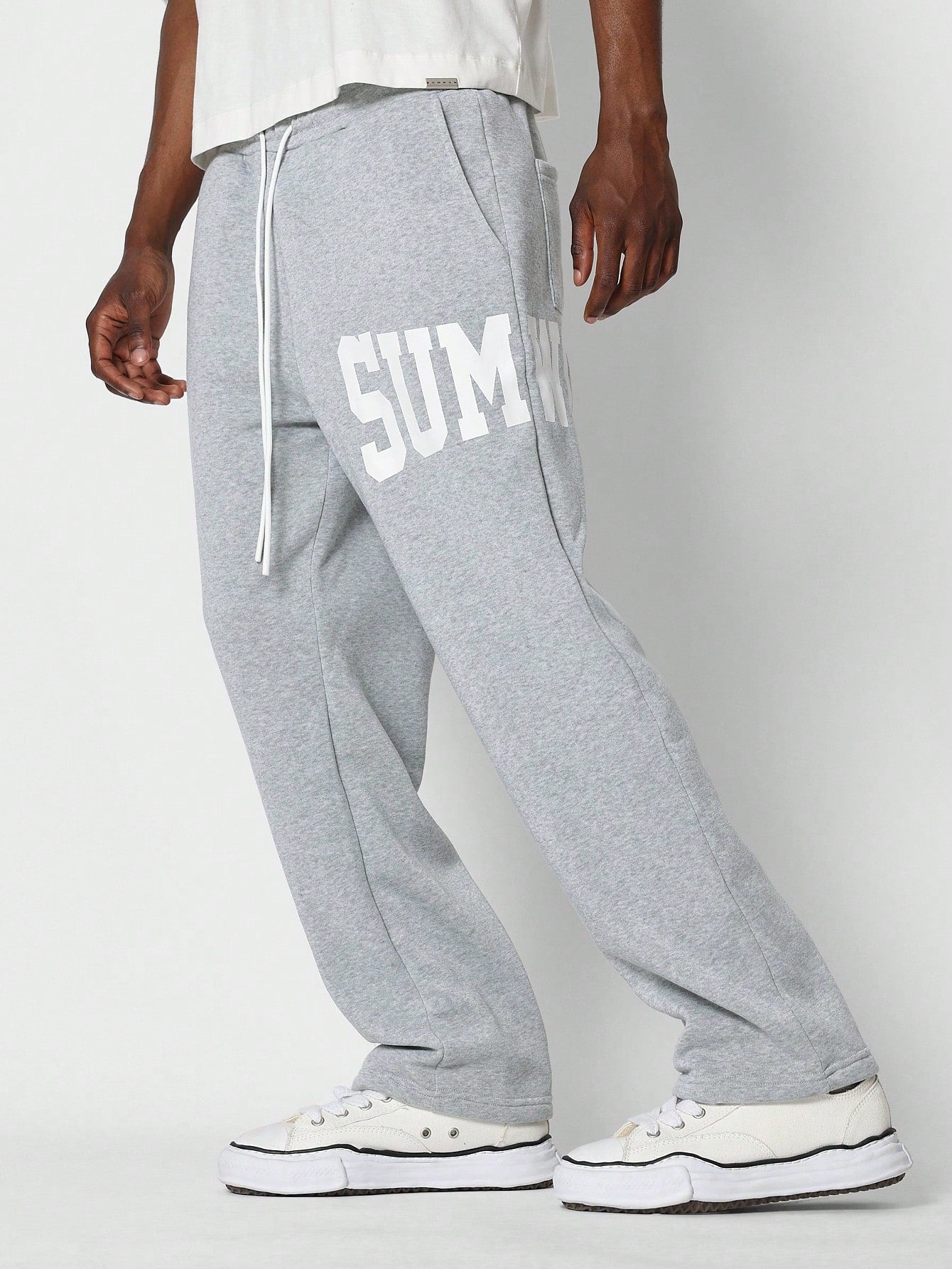 Drop Crotch Jogger Pant With Front And Back Graphic