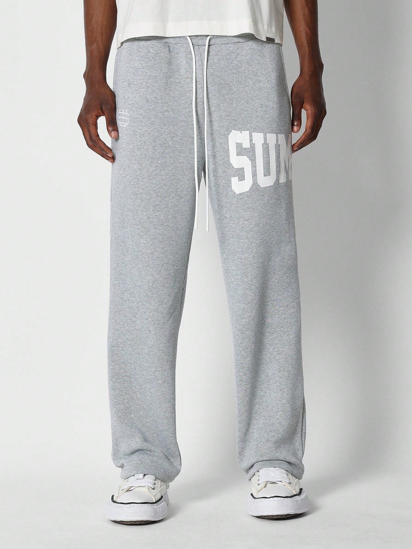 Drop Crotch Jogger Pant With Front And Back Graphic