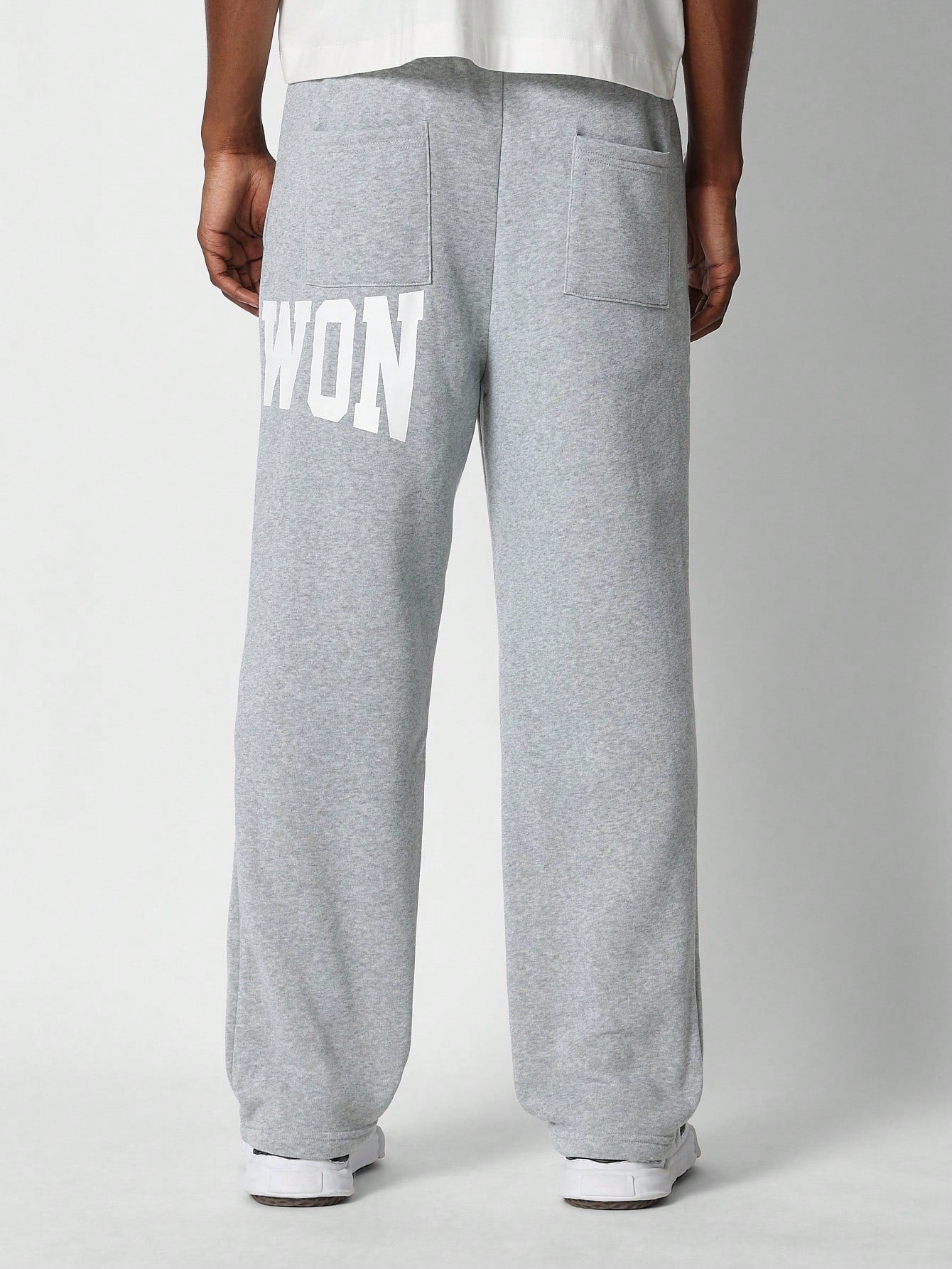 Drop Crotch Jogger Pant With Front And Back Graphic