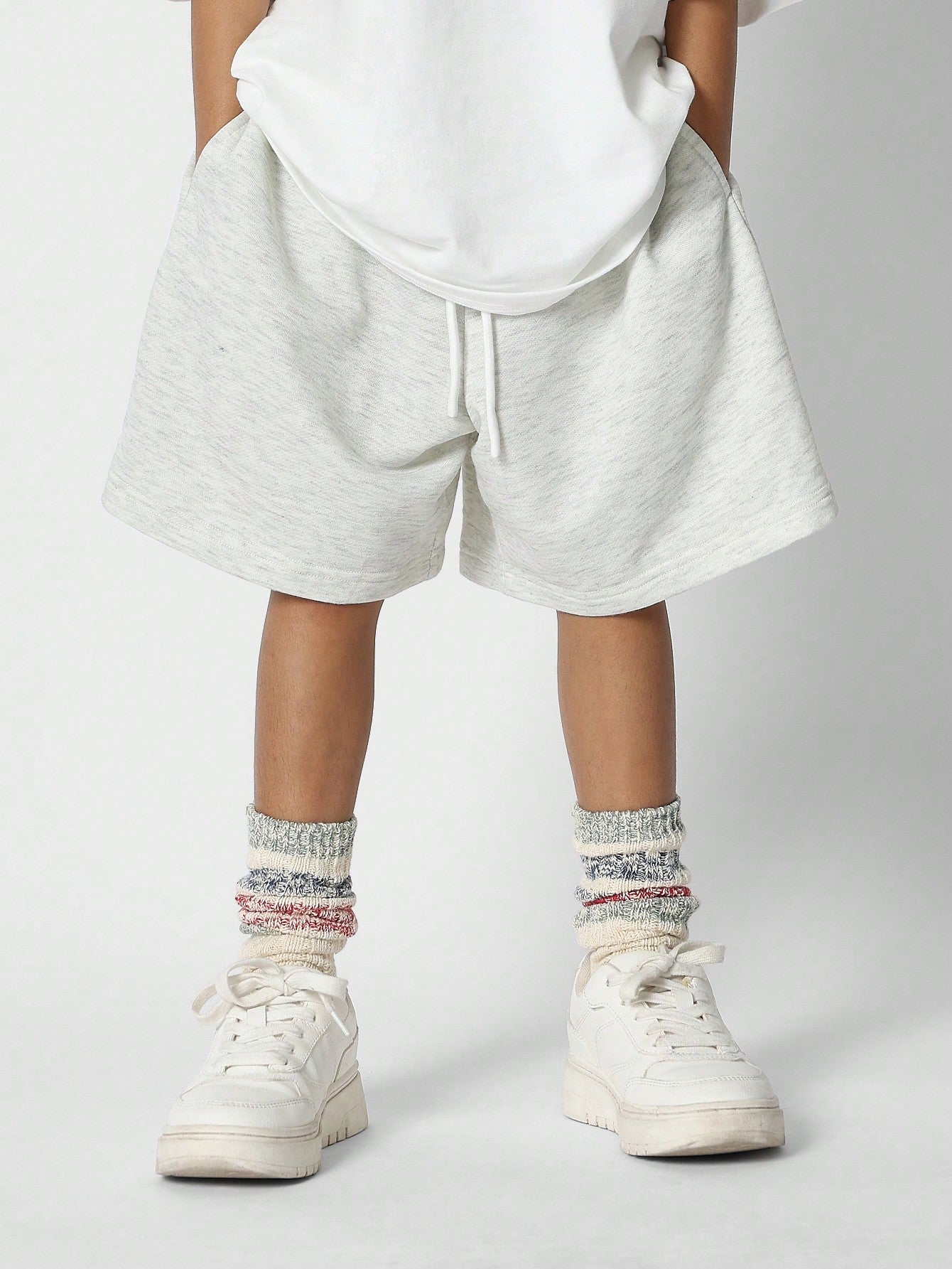 Tween Girls Oversized Fit Tee And Short 2 Piece Set