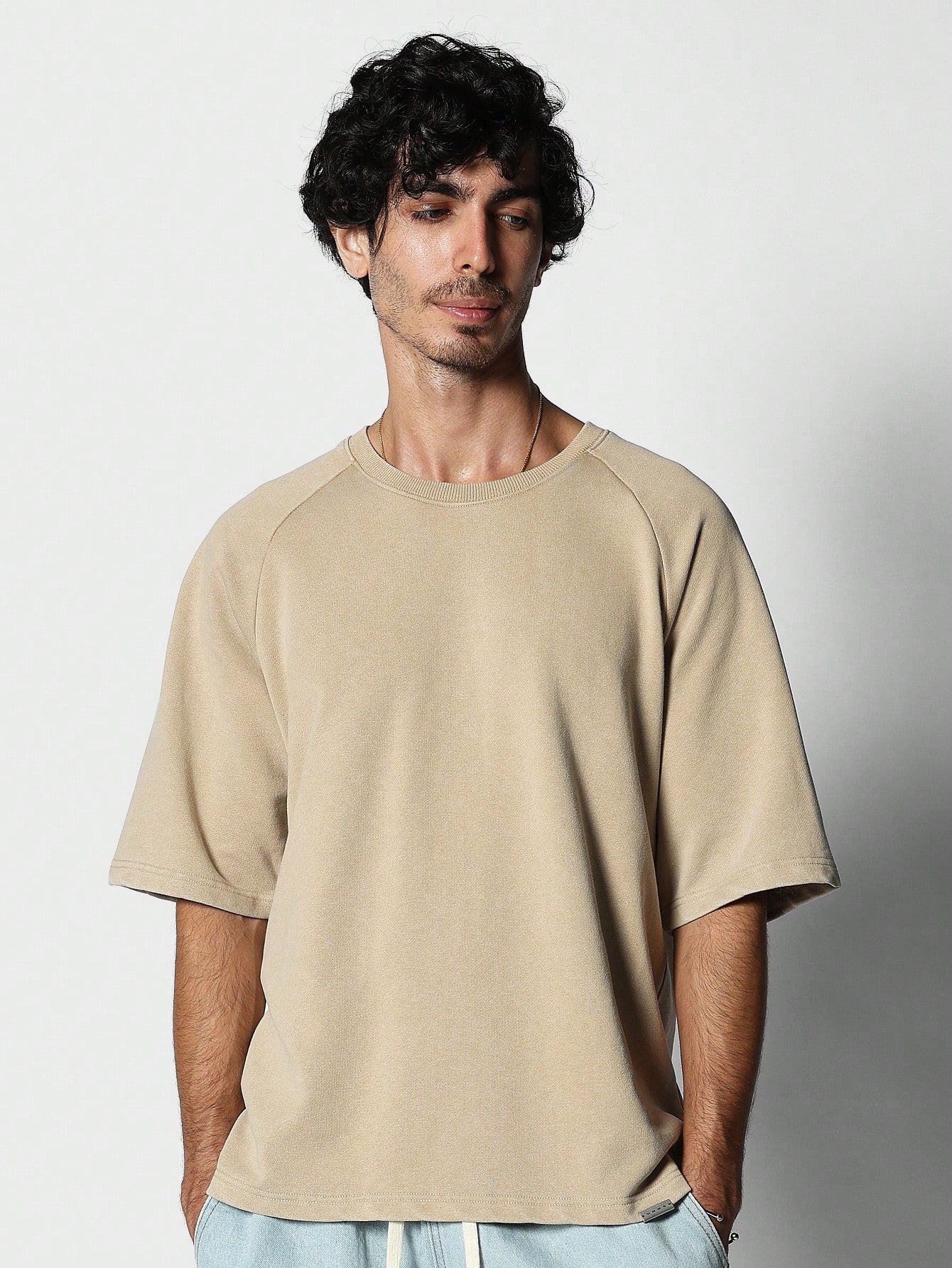 Regular Fit Washed Super Premium Heavyweight Essential Tee