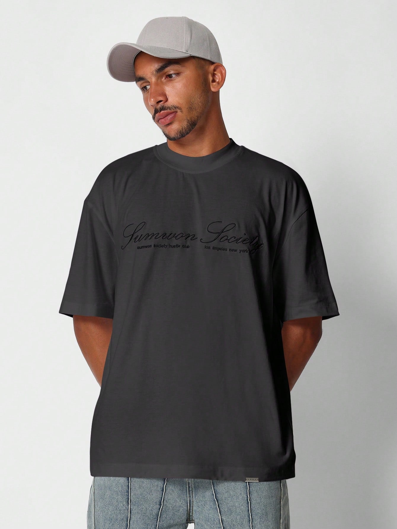 Tee With Front Embroidery