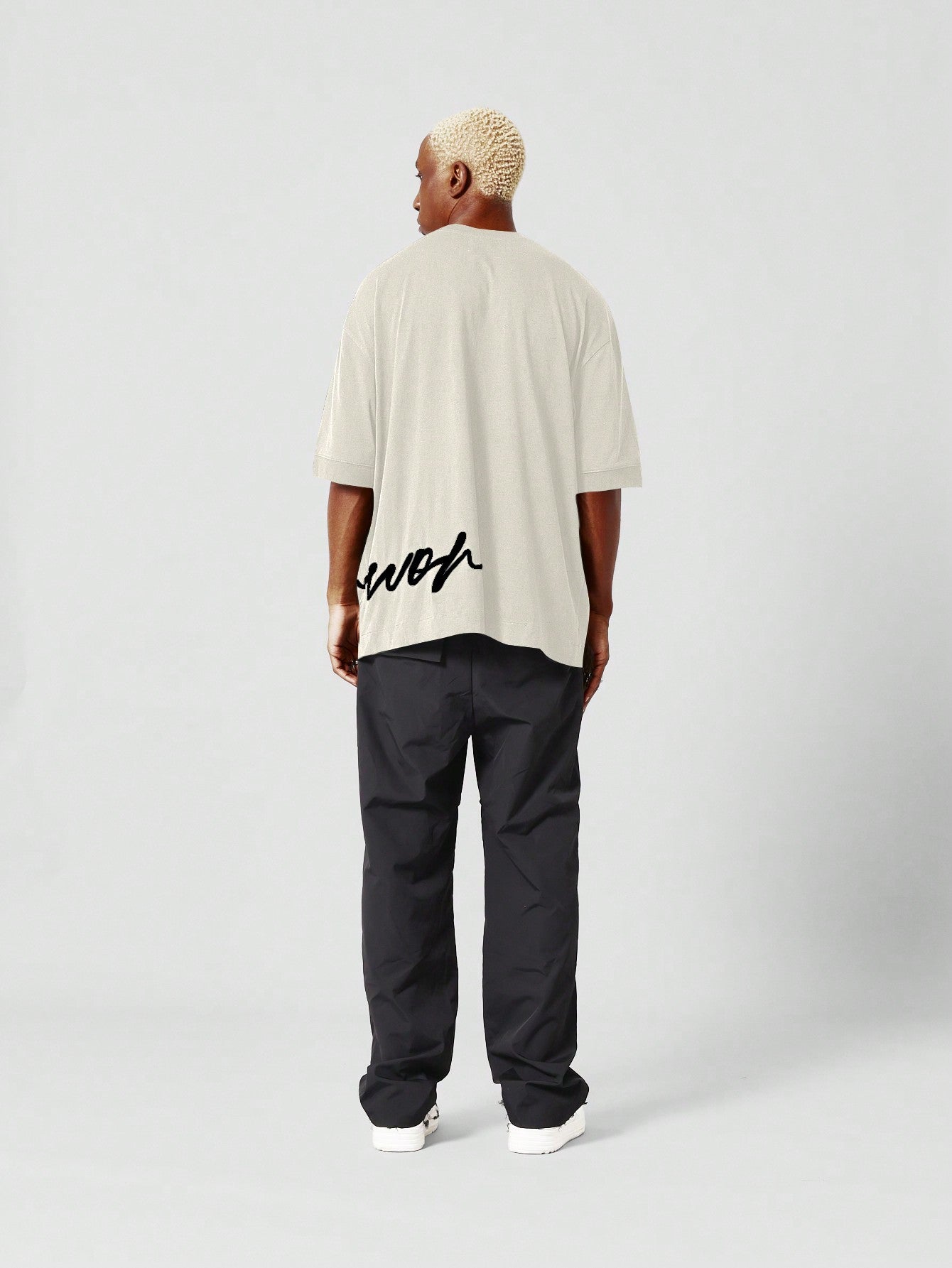 Oversized Tee With Signature Embroidery