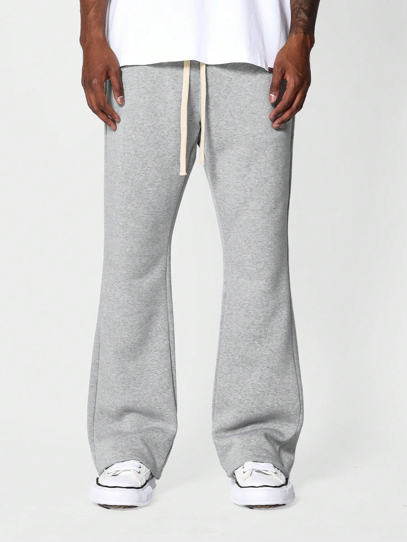 Flare Fit Sweatpants With Drawcords