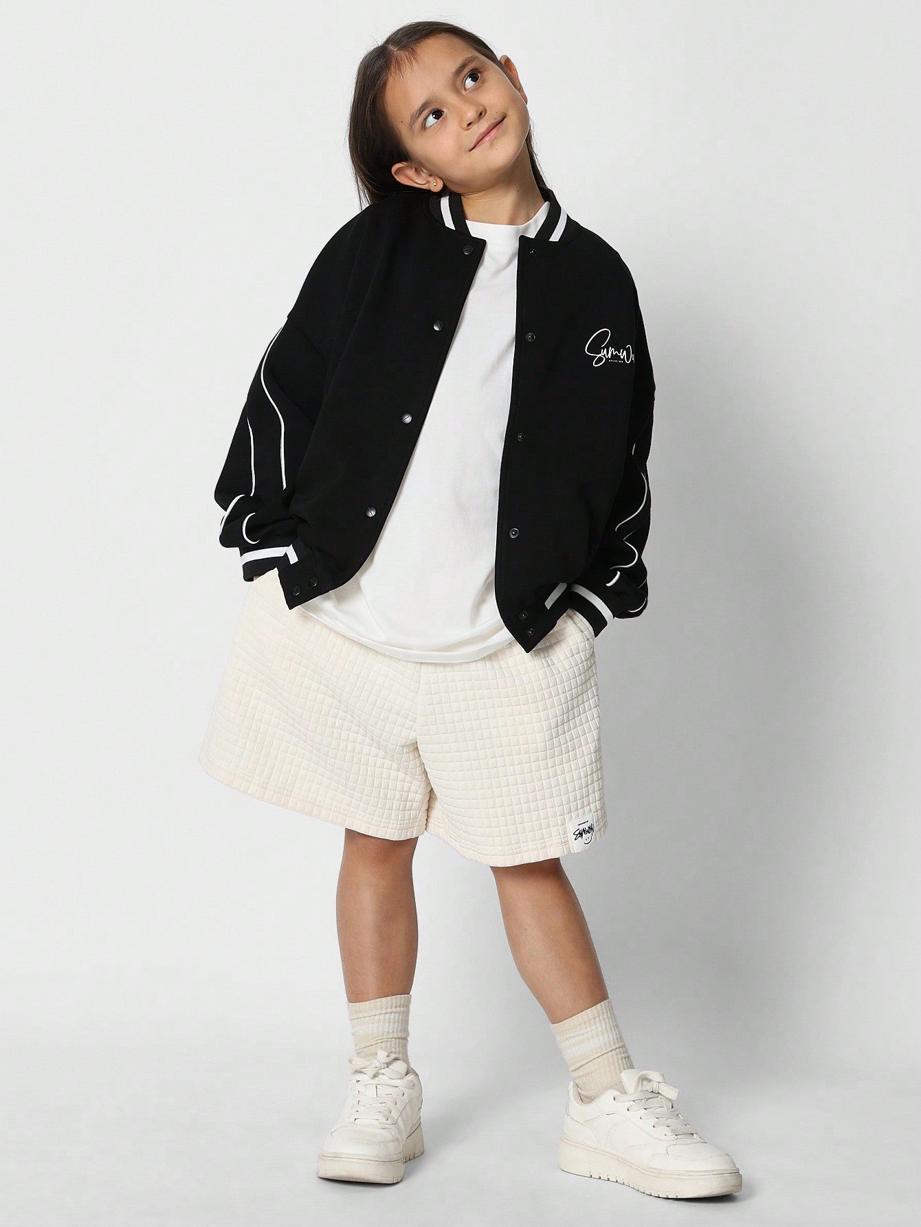 Tween Girls Jacket With Back Embroidery