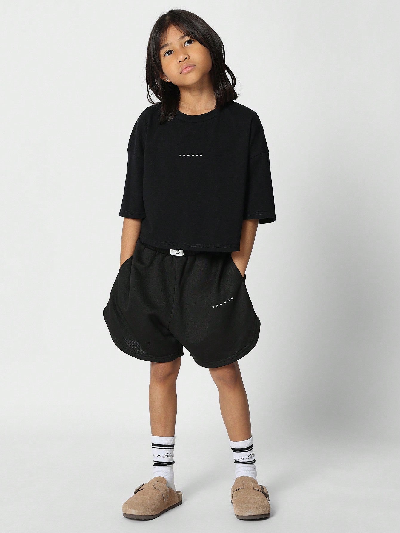 Tween Girls Tee And Short 2 Piece Set