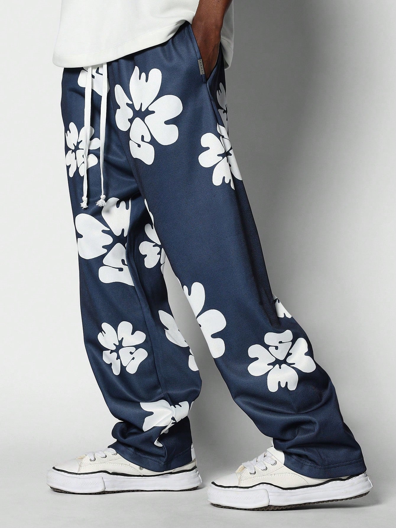 Loose Fit Baggy Joggers With All Over Print