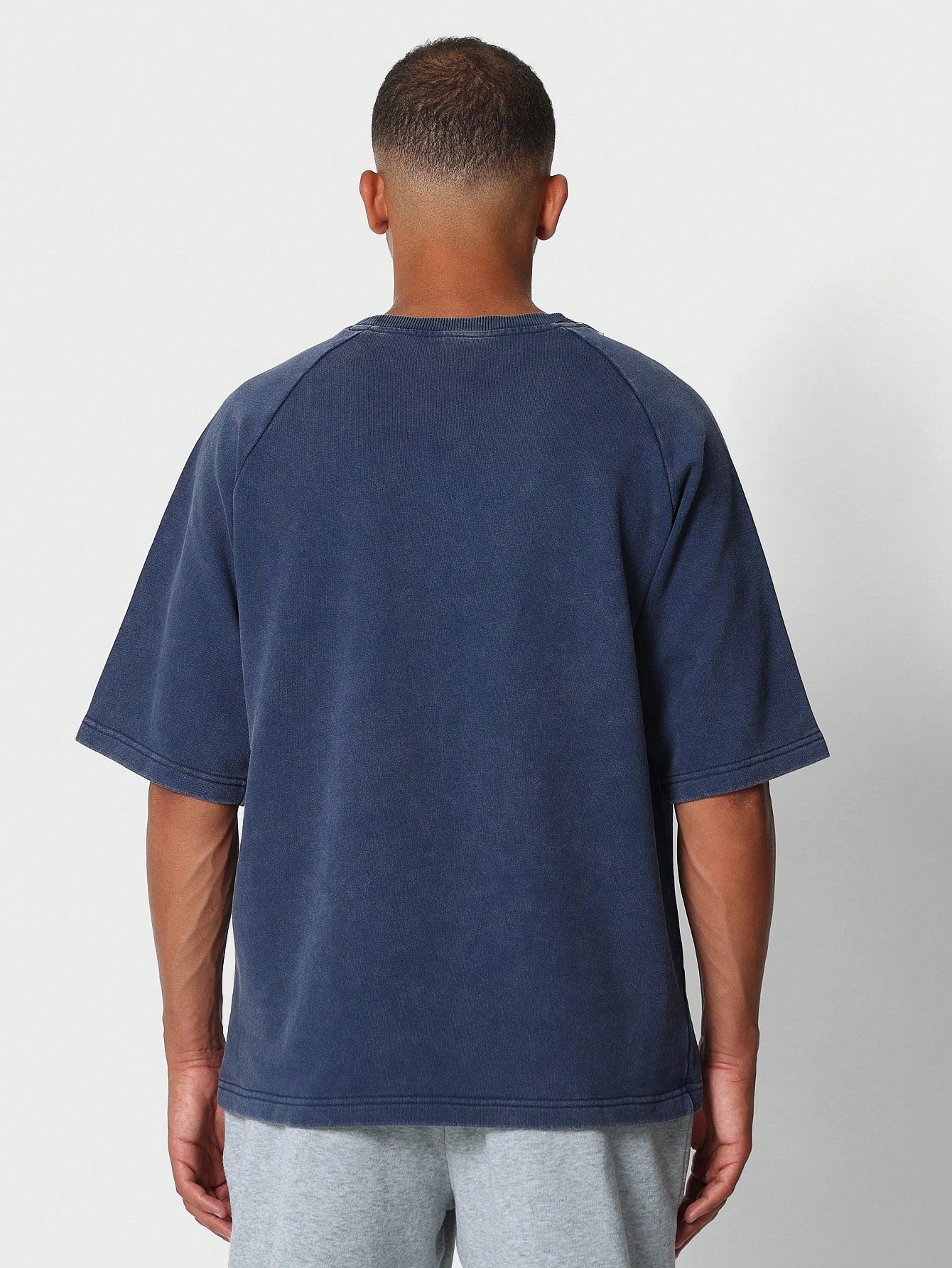 Oversized Fit Premium Heavy Weight Loopback Washed Essential Tee