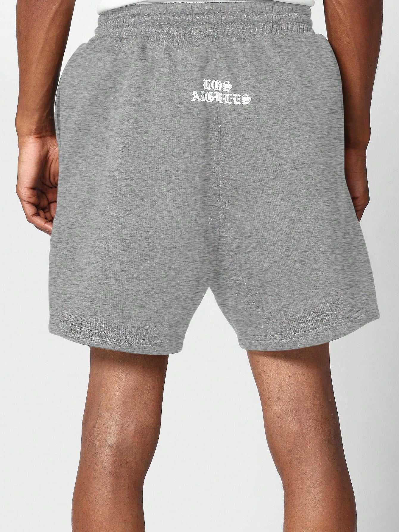 Drop Crotch Short With Front Graphic