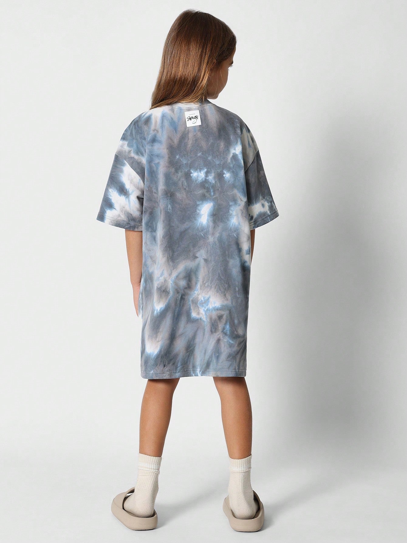 Tween Girls Tie Dye Print Dress