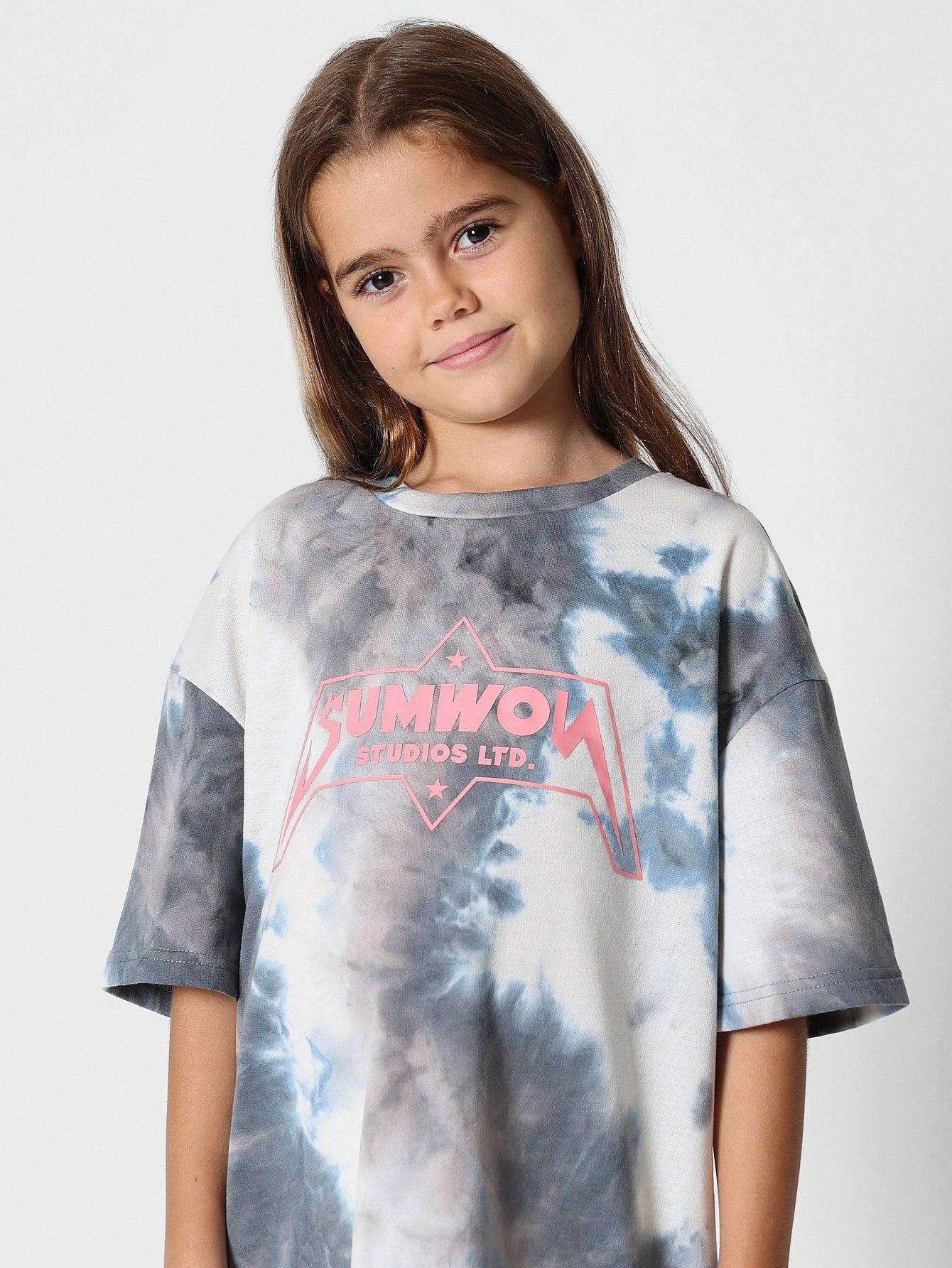 Tween Girls Tie Dye Print Dress