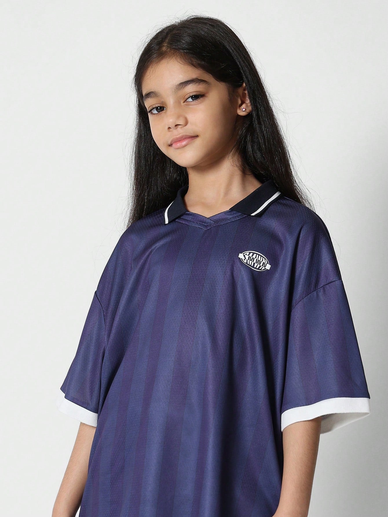 Tween Girls Football Jersey With Back Print