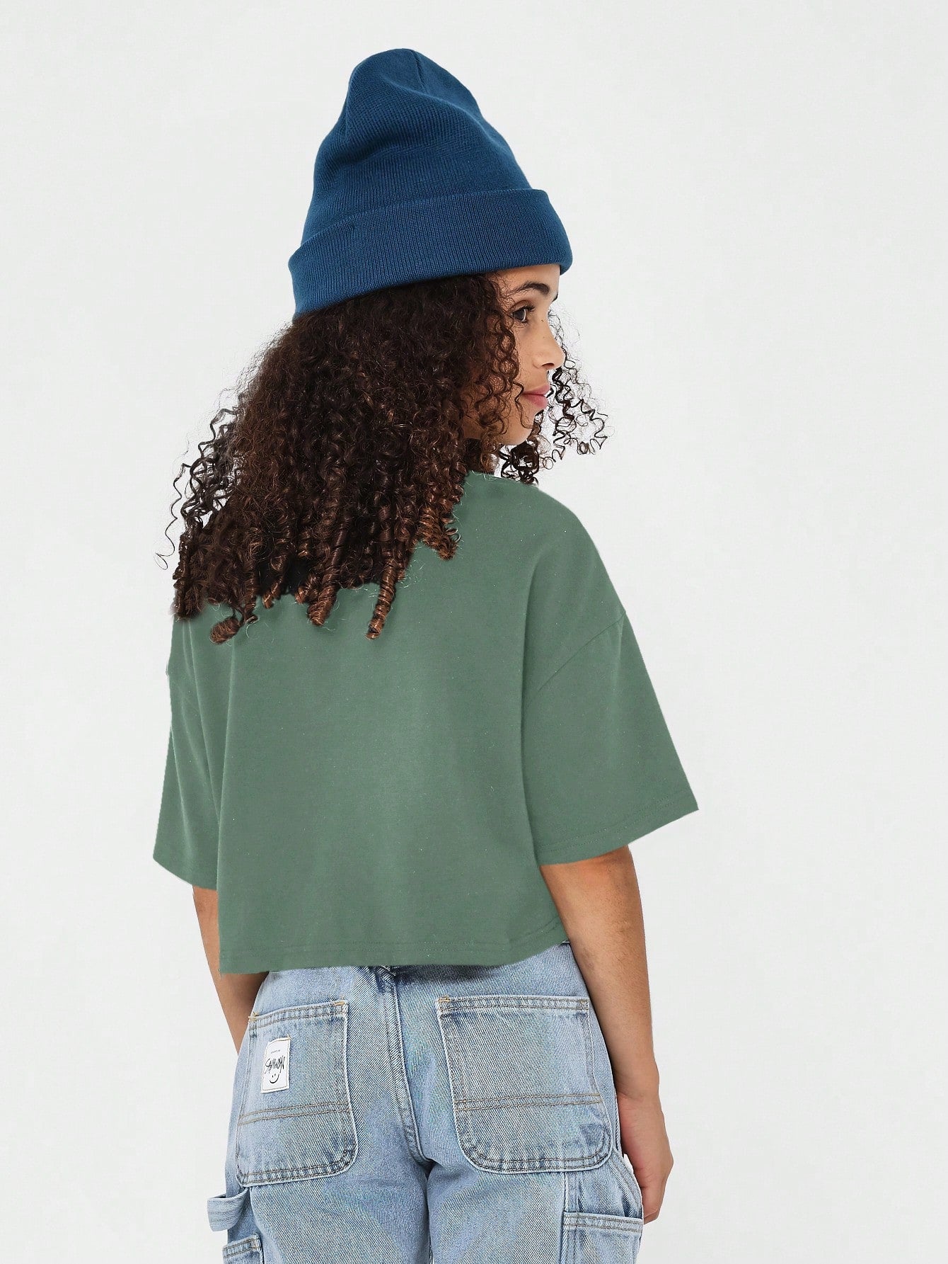 Tween Girl Crop Fit Essential Tee