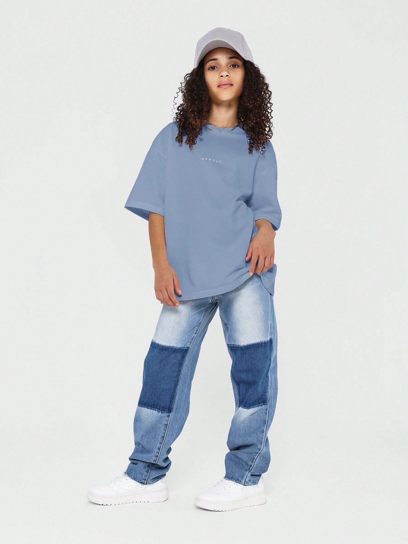 Tween Girl Oversized Fit Essential Tee