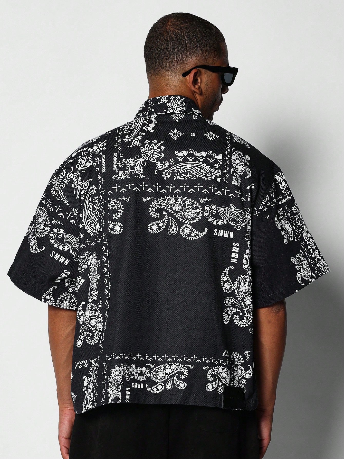 Zip Through Shirt With All Over Print