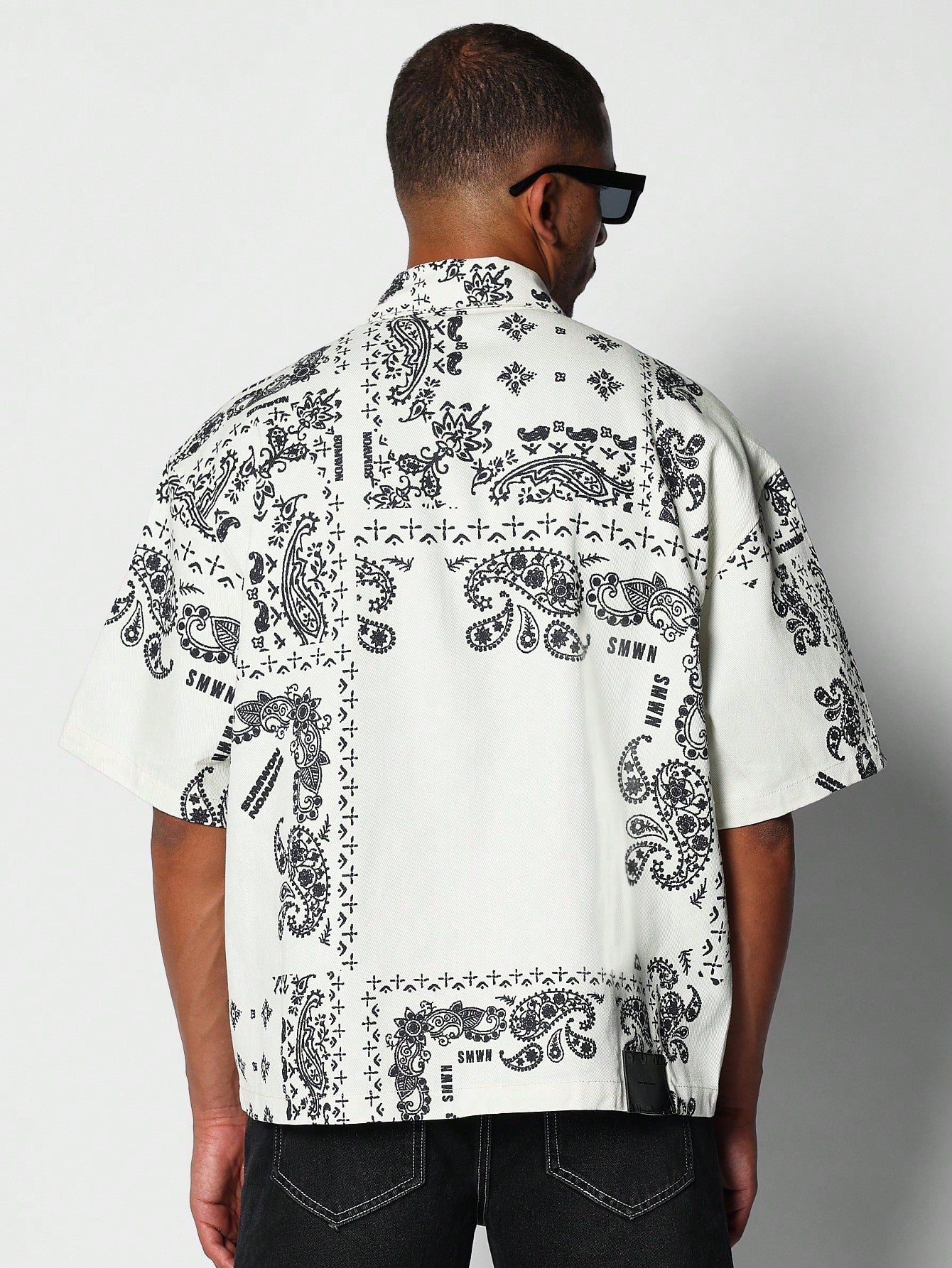 Zip Through Shirt With All Over Print