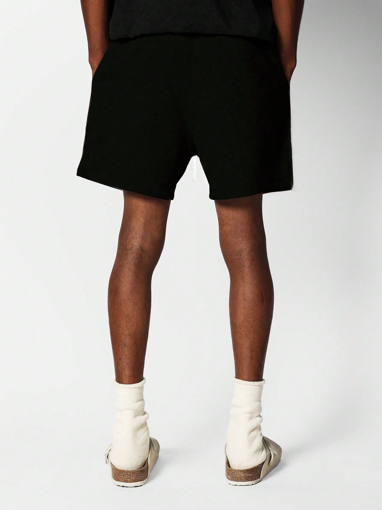 Drop Crotch Short With Number Print