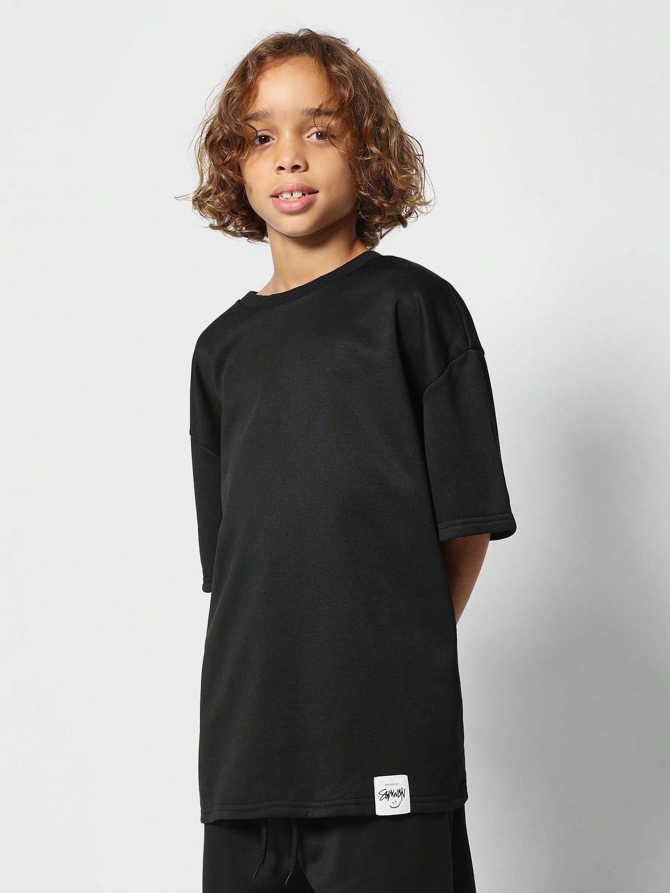 Tween Boys Oversized Fit Tee And Short 2 Piece Set