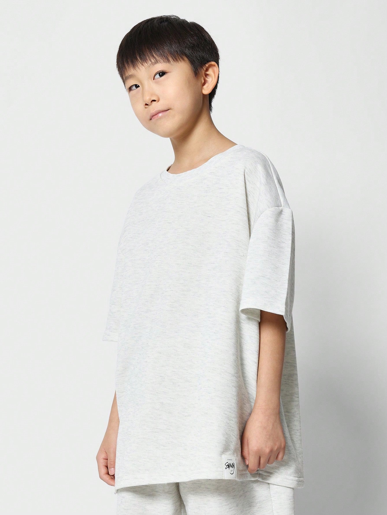 Tween Boys Oversized Fit Tee And Short 2 Piece Set