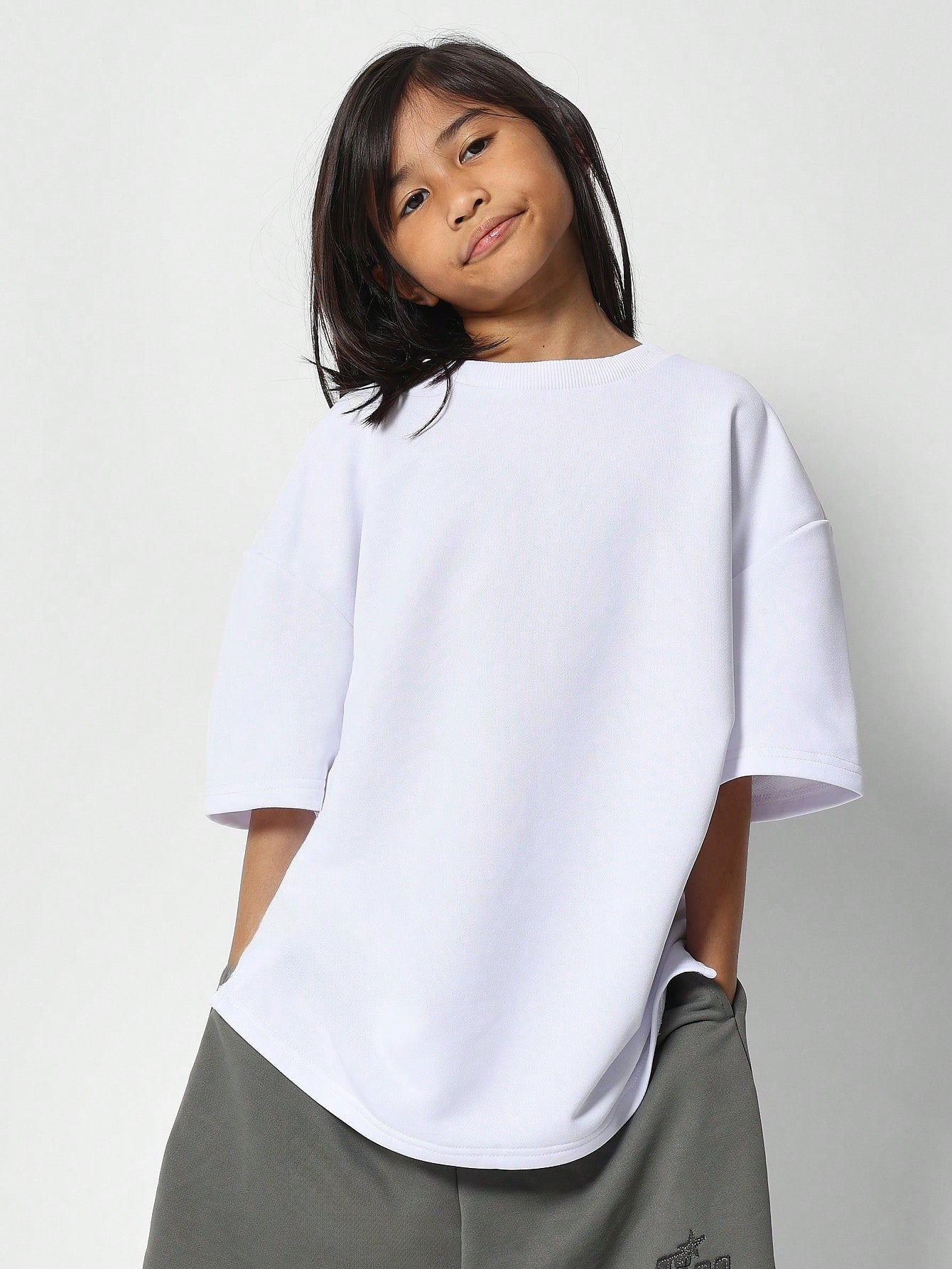 Tween Girls Oversized Fit Heavyweight Tee