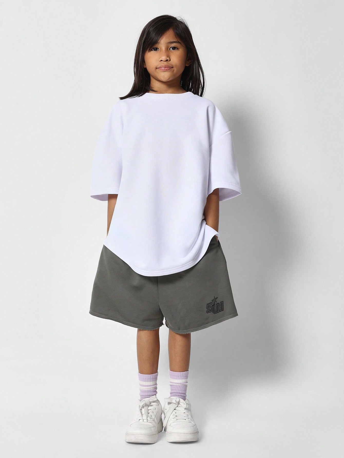 Tween Girls Oversized Fit Heavyweight Tee