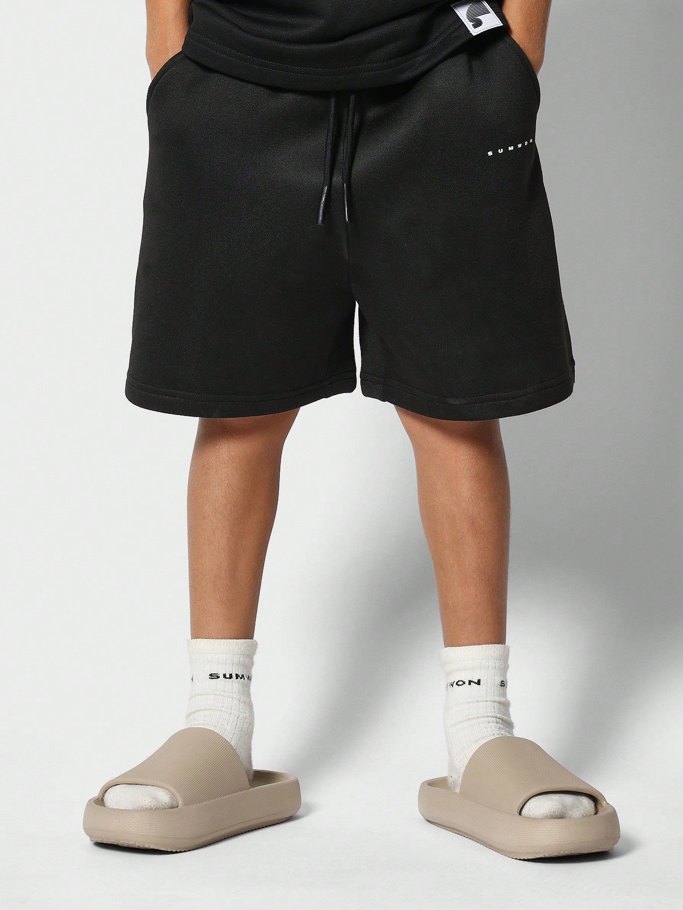 Tween Boys Oversized Fit Tee And Short 2 Piece Set