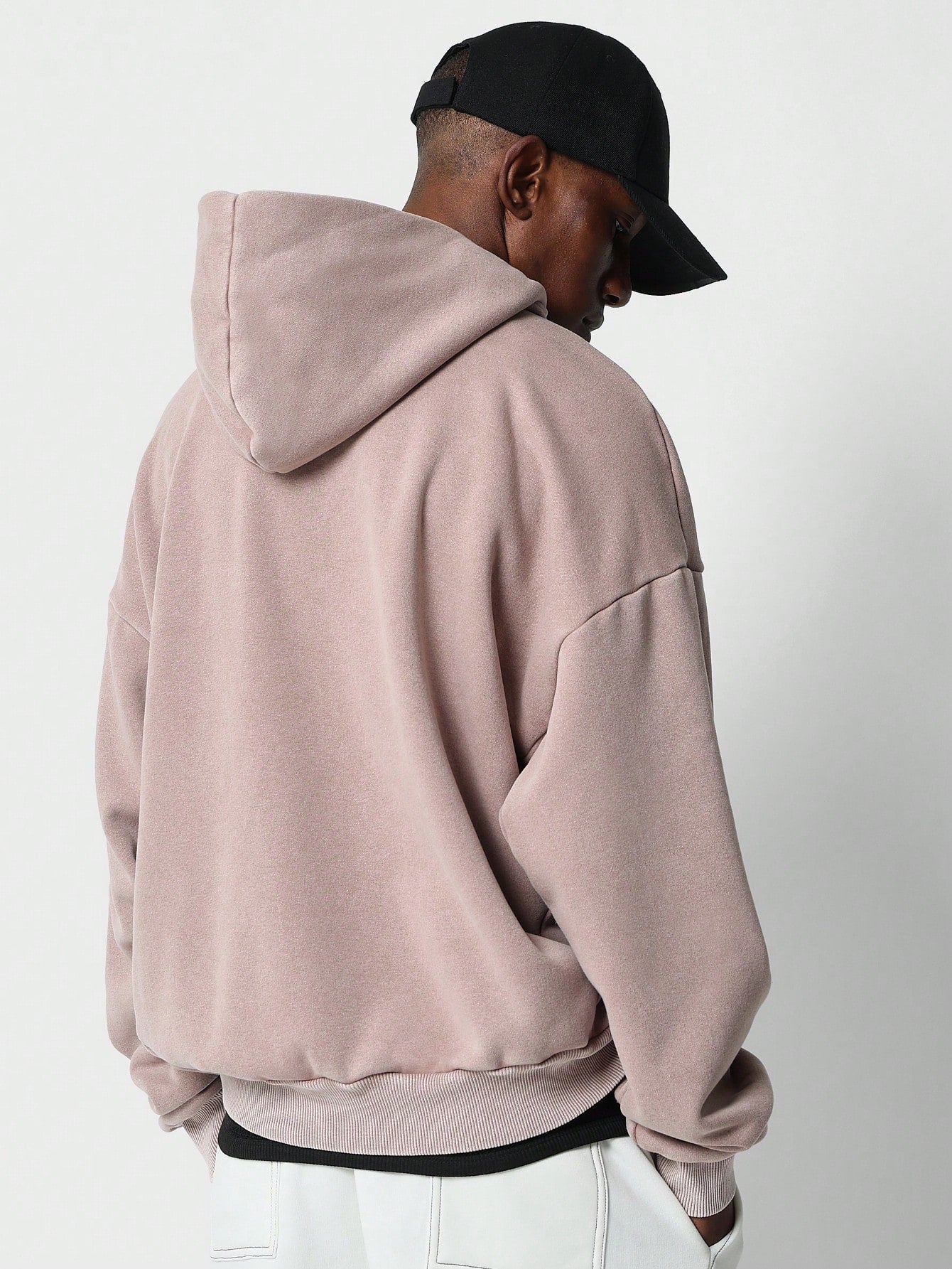 Overhead Washed Premium Mock Neck Hoodie