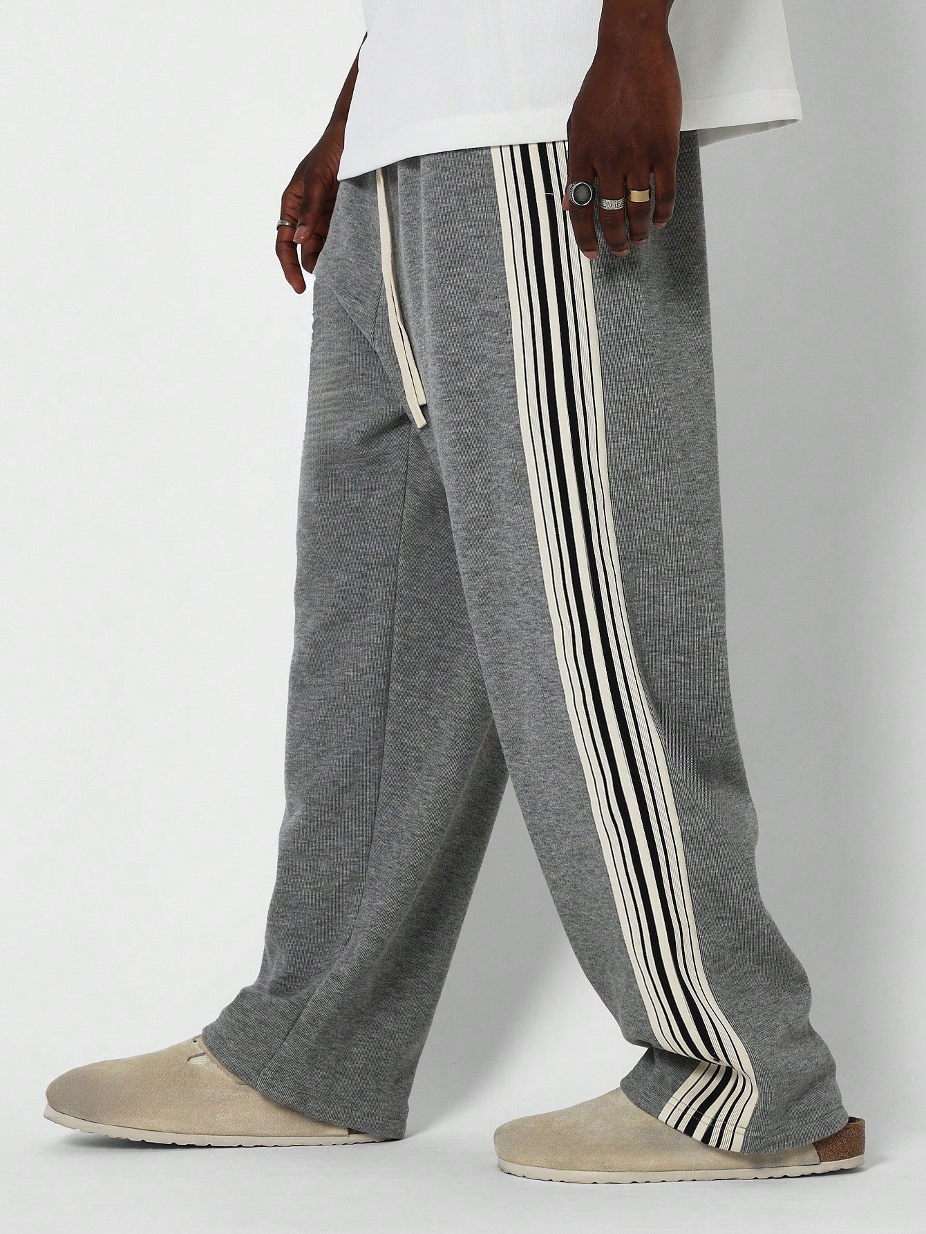 Straight Fit Jogger With Side Tape Detail