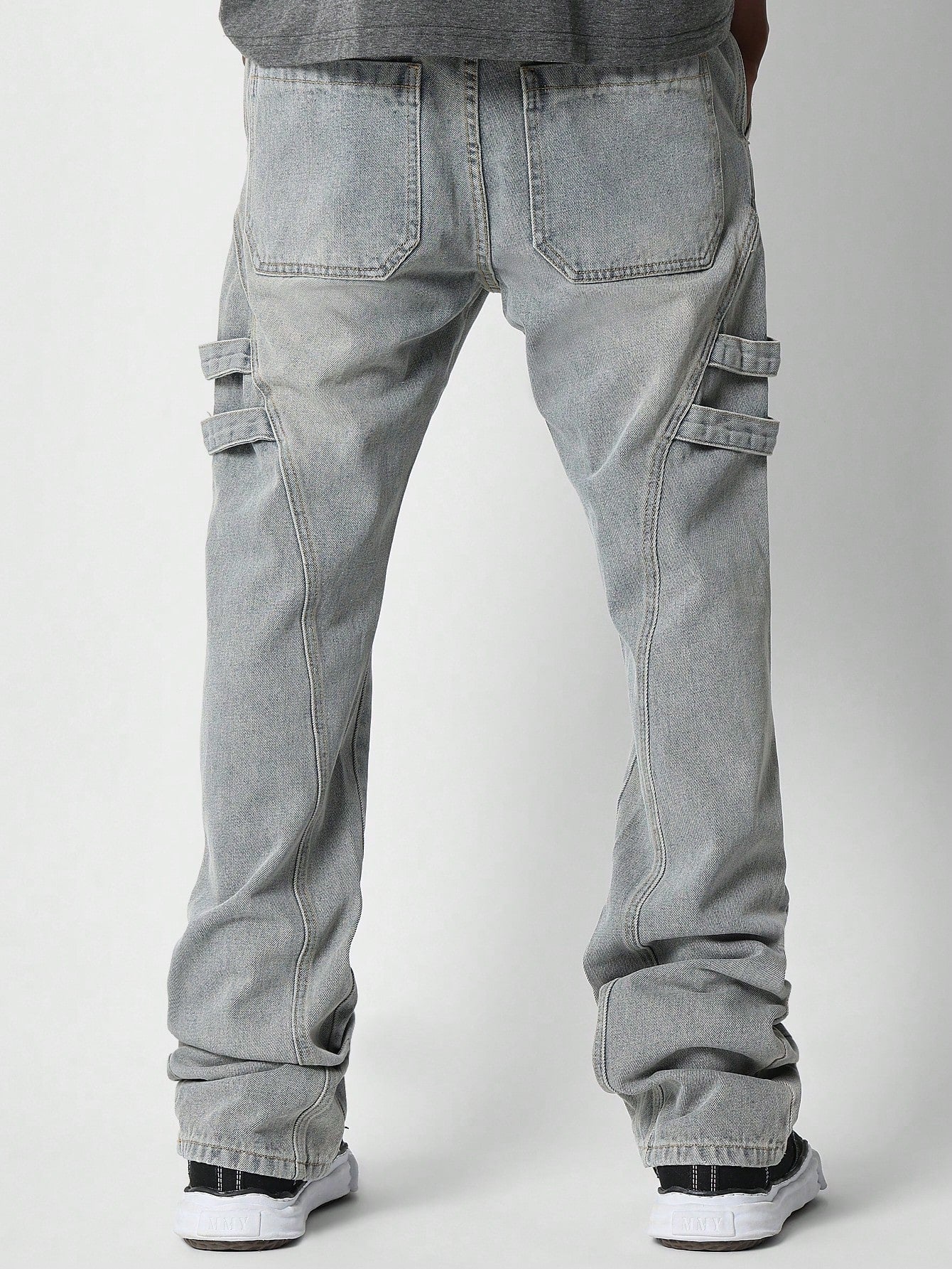 Flare Fit Jean With Side Tab Detail