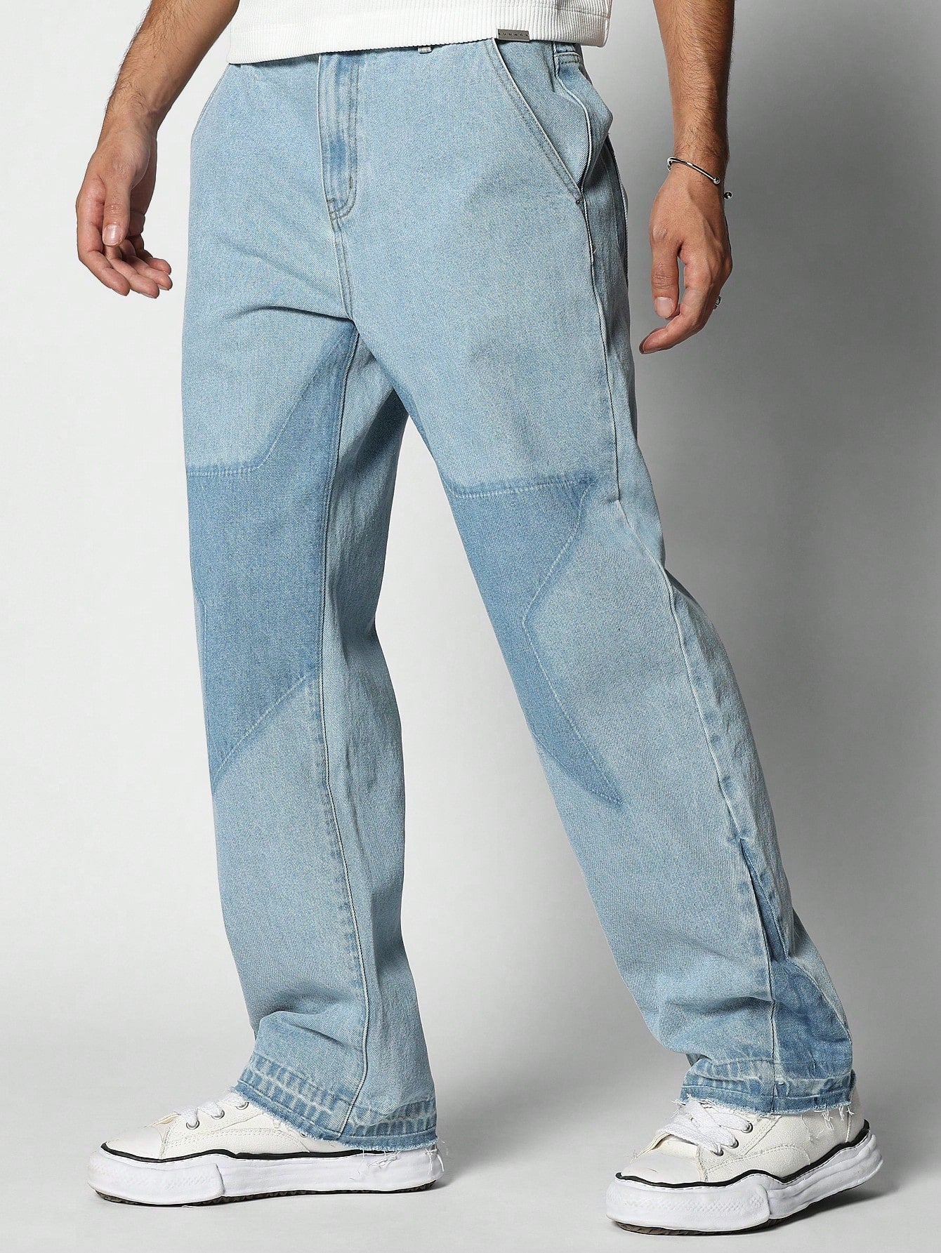 Flare Fit Jean With Star Insert Detail