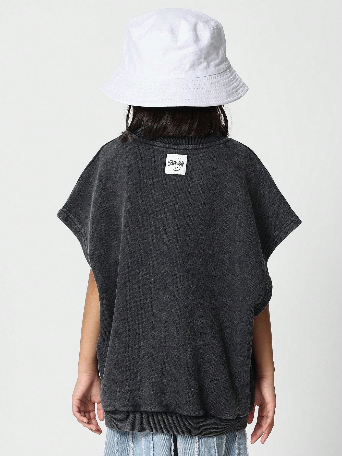 Tween Girls Washed Cap Sleeves Tee