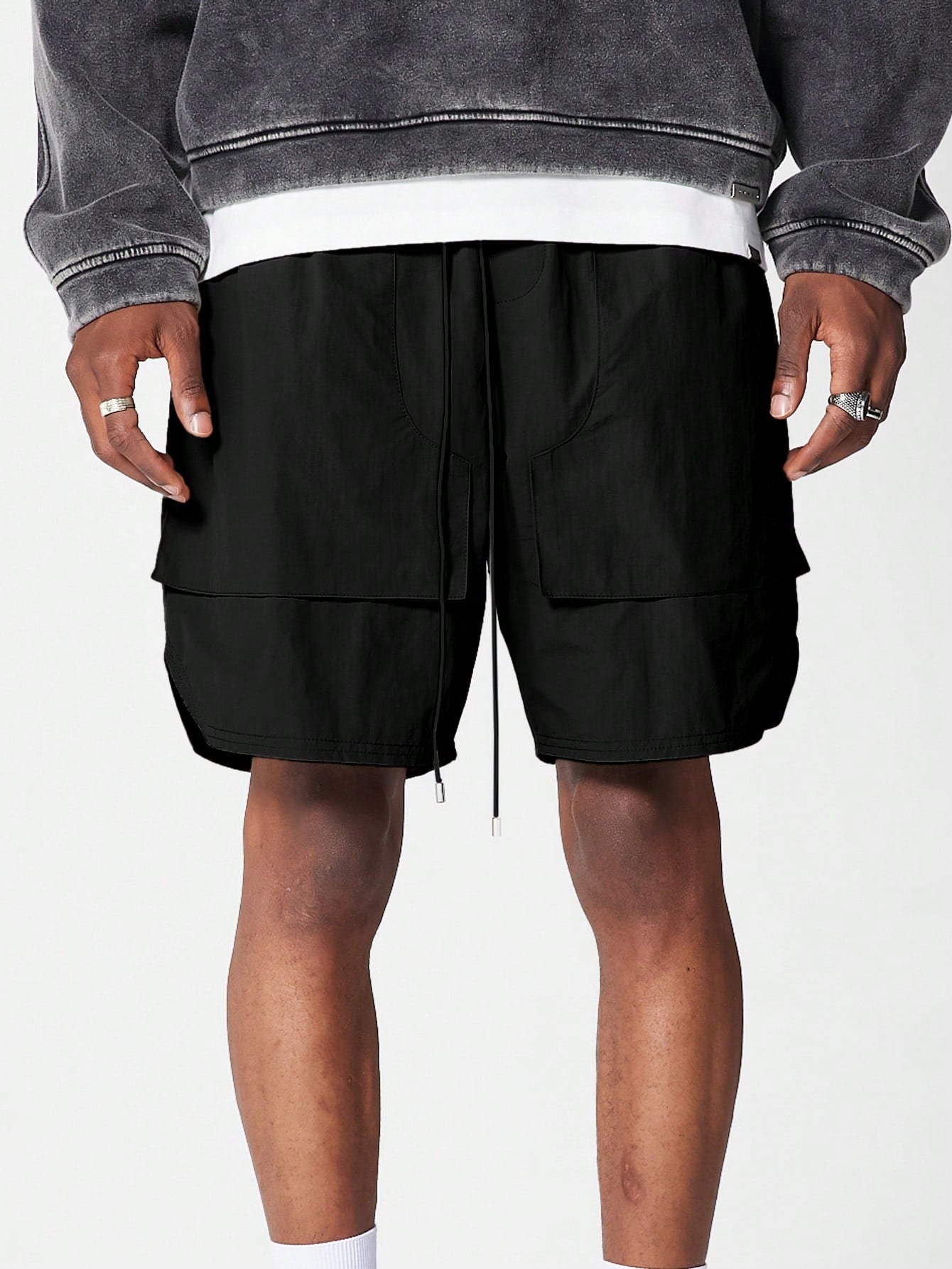 Nylon Short With Cargo Pockets