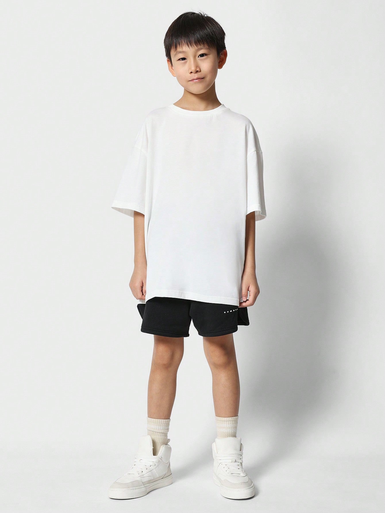 Tween Boys Drop Shoulder Oversized Fit Tee