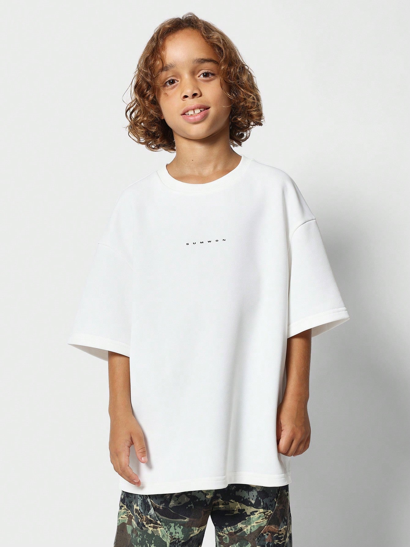 Tween Boys Heavyweight Oversized Fit Essential Tee