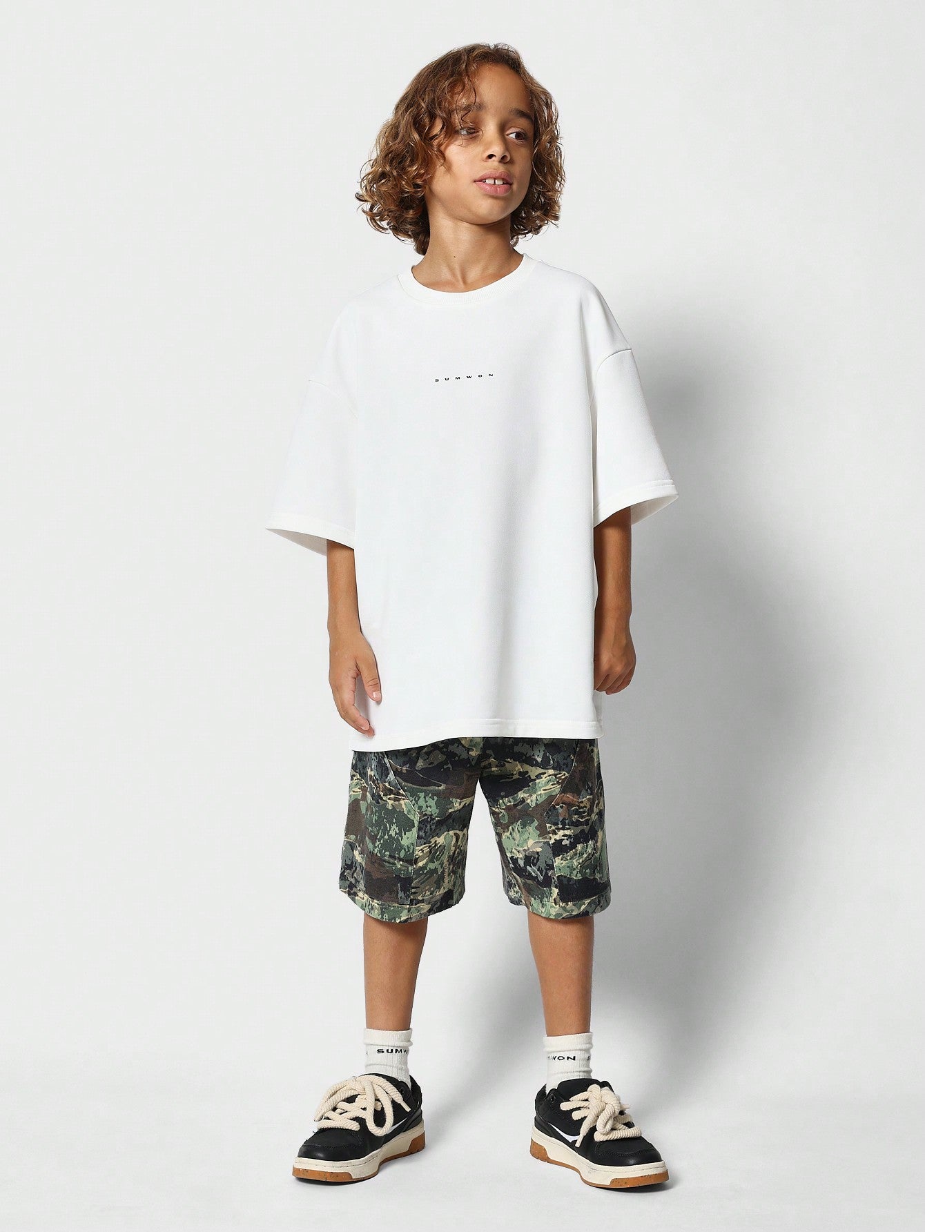 Tween Boys Heavyweight Oversized Fit Essential Tee