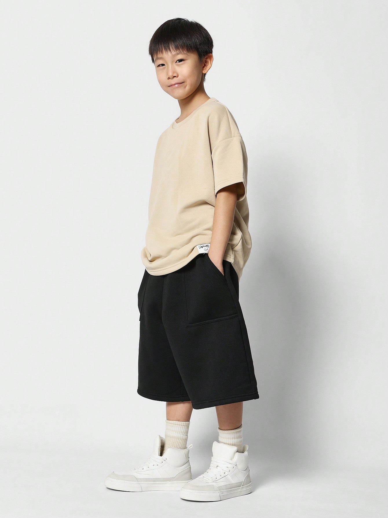 Tween Boys Drop Crotch Bermuda Short