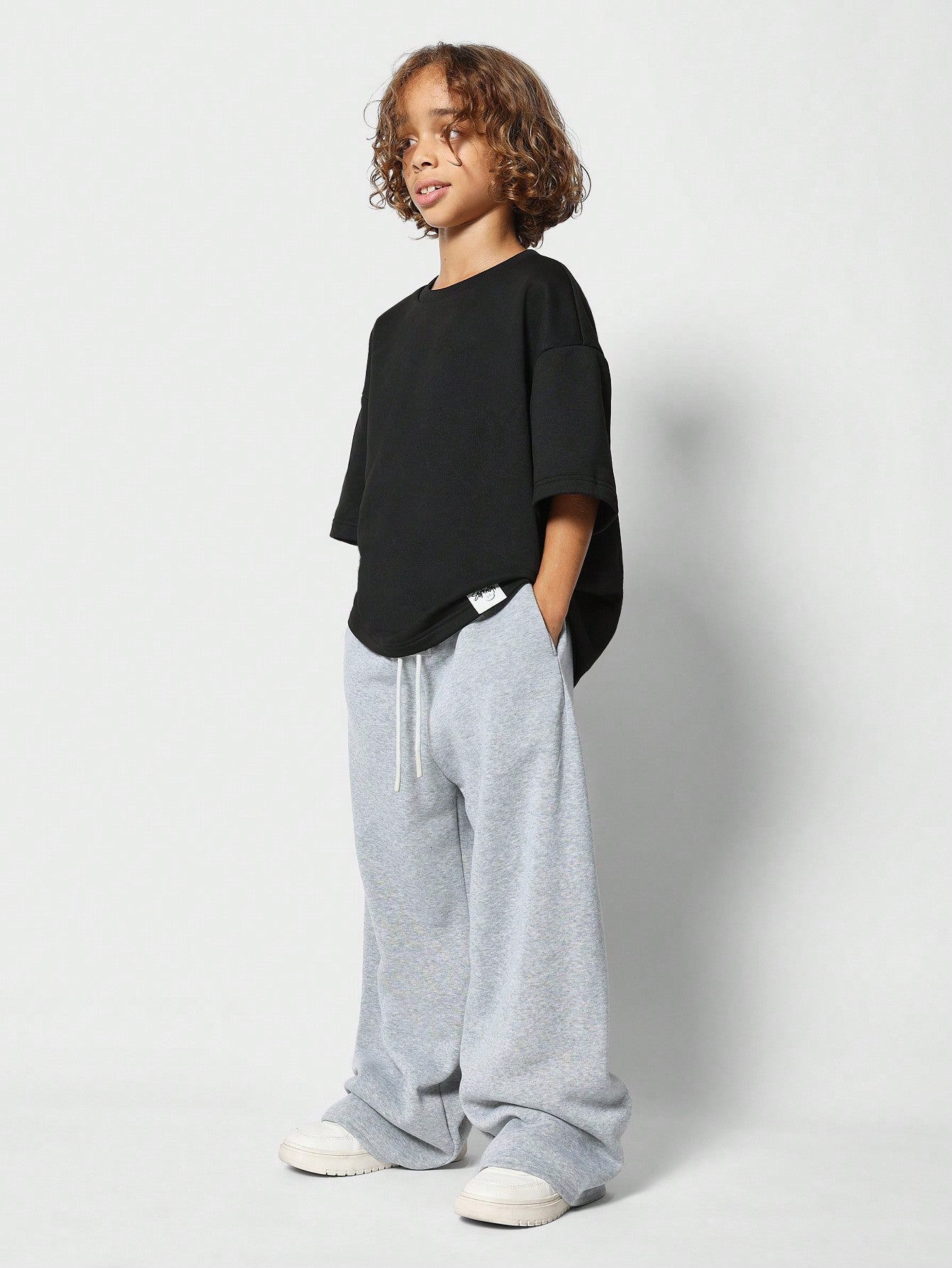 Tween Boys Drop Crotch Baggy Fit Sweatpants