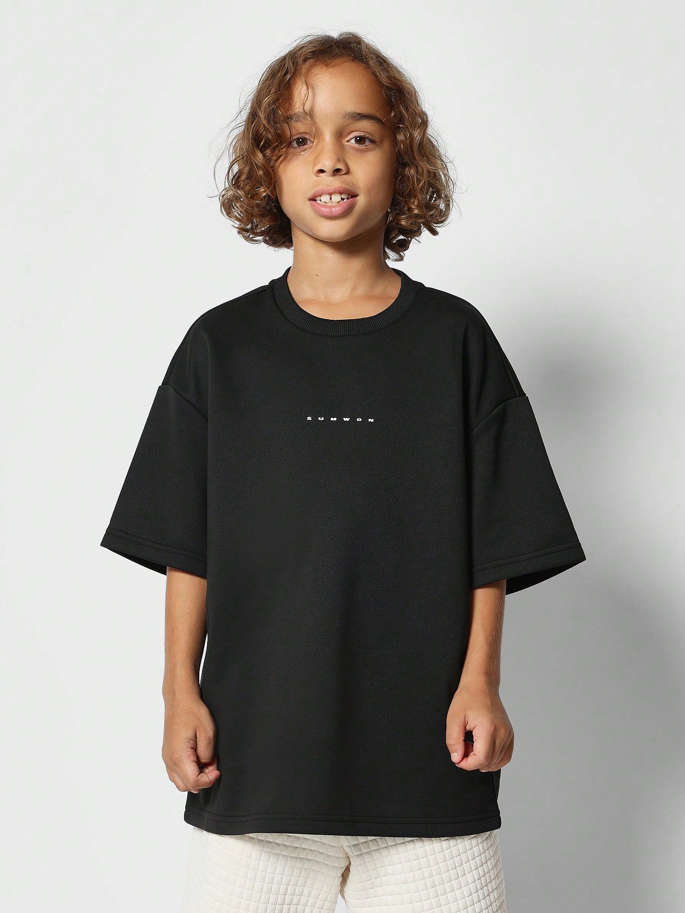 Tween Boys Heavyweight Oversized Fit Essential Tee