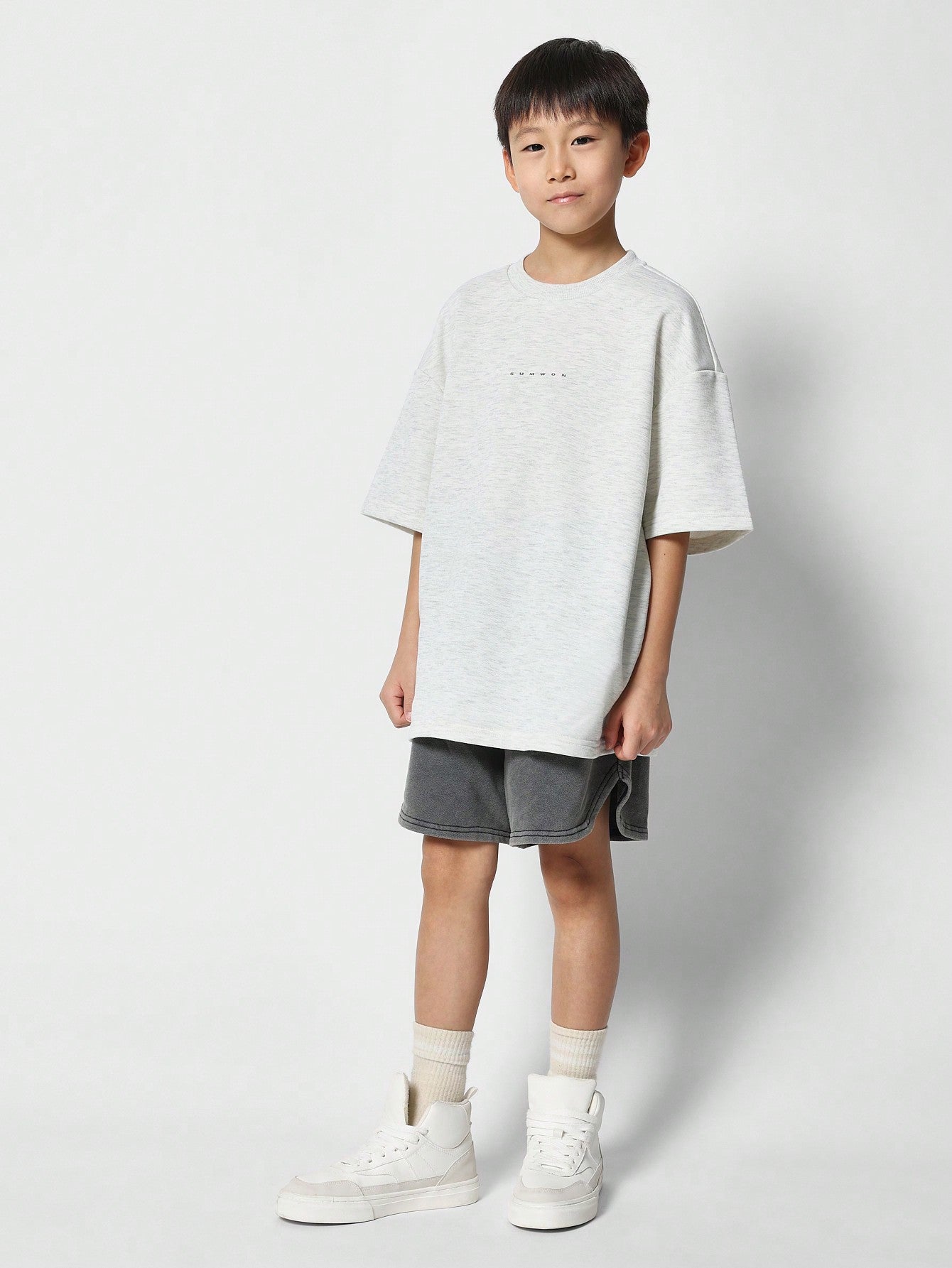 Tween Boys Heavyweight Oversized Fit Essential Tee