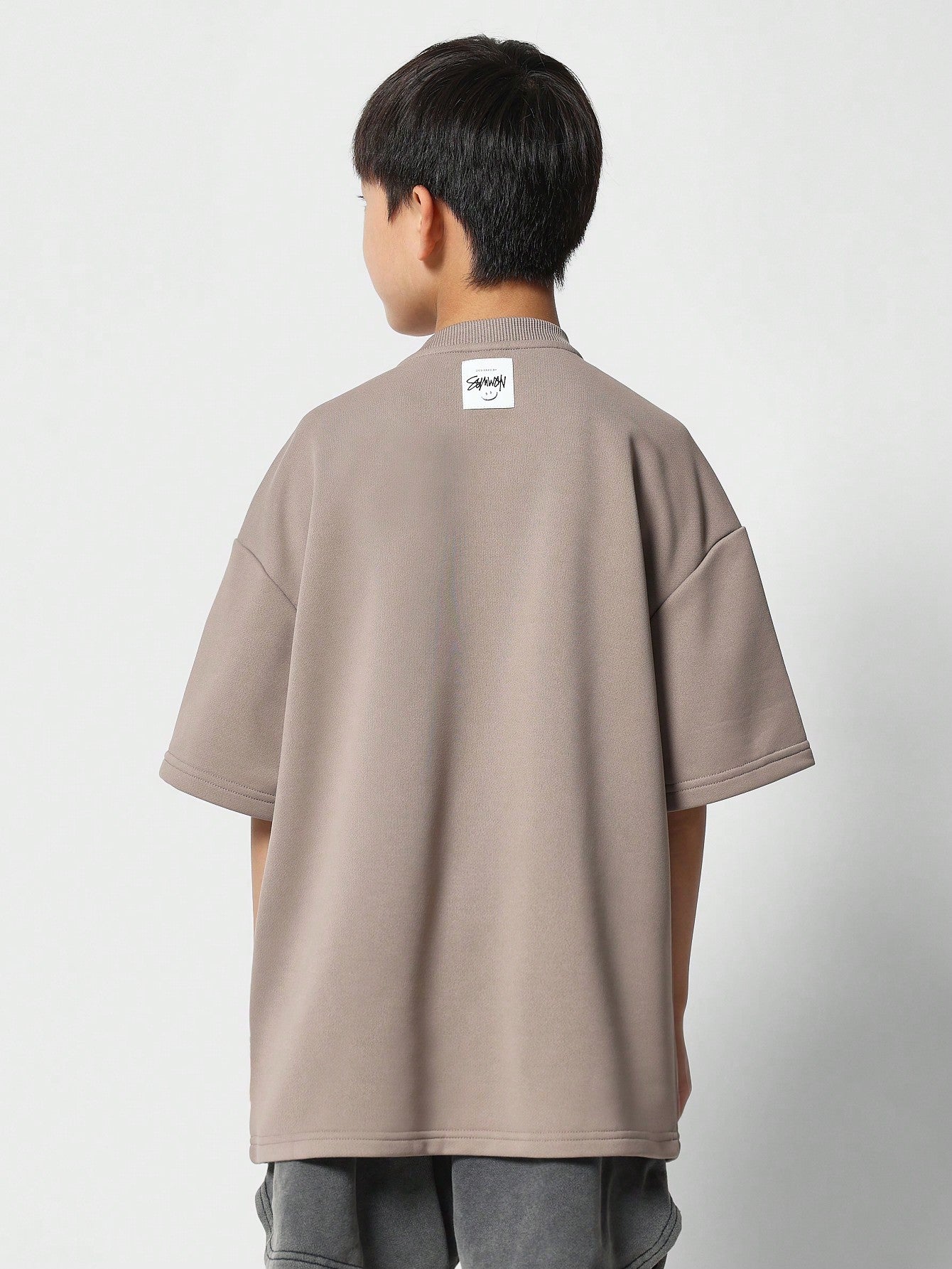 Tween Boys Heavyweight Oversized Fit Essential Tee