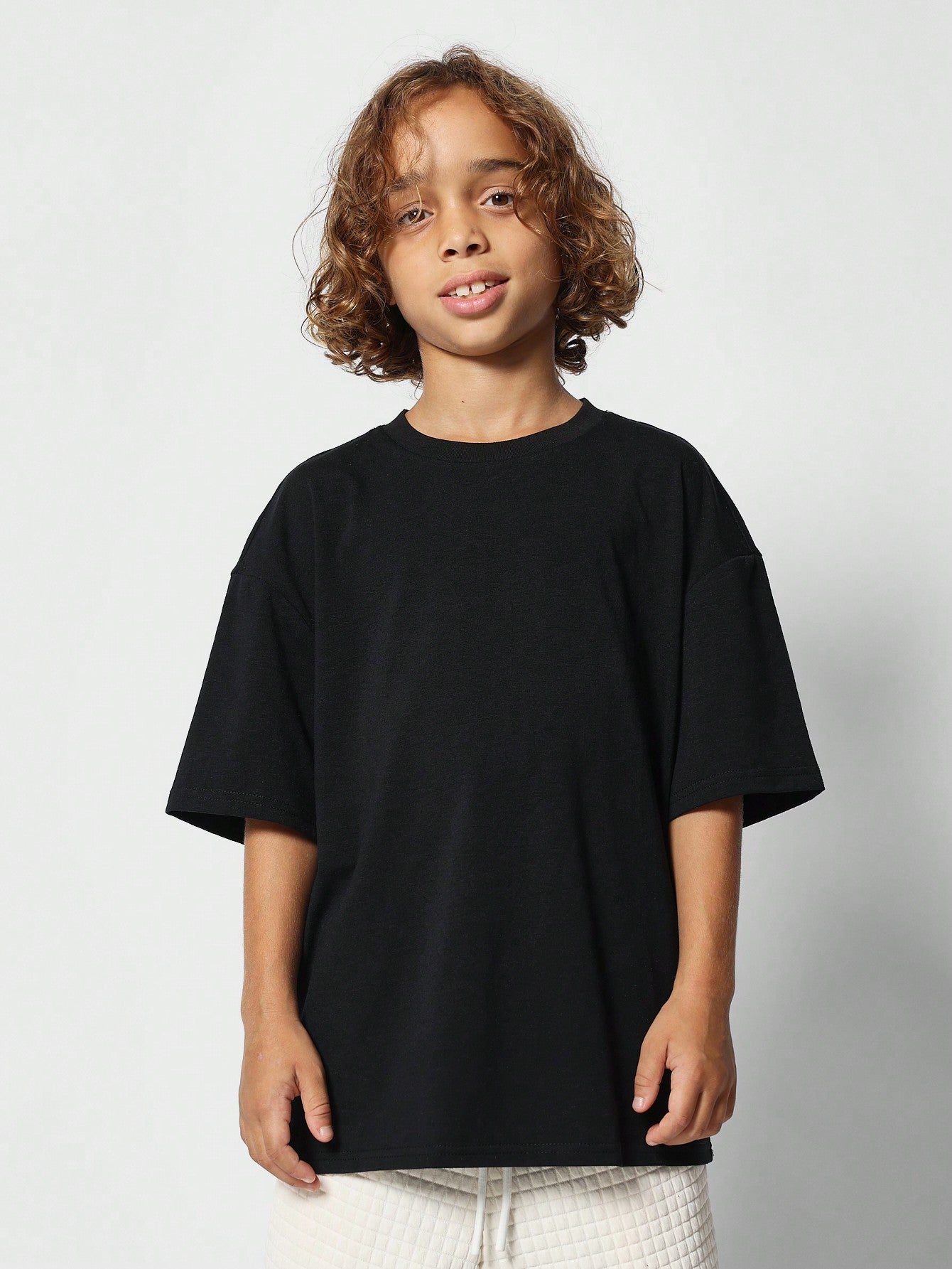 Tween Boys Drop Shoulder Oversized Fit Tee