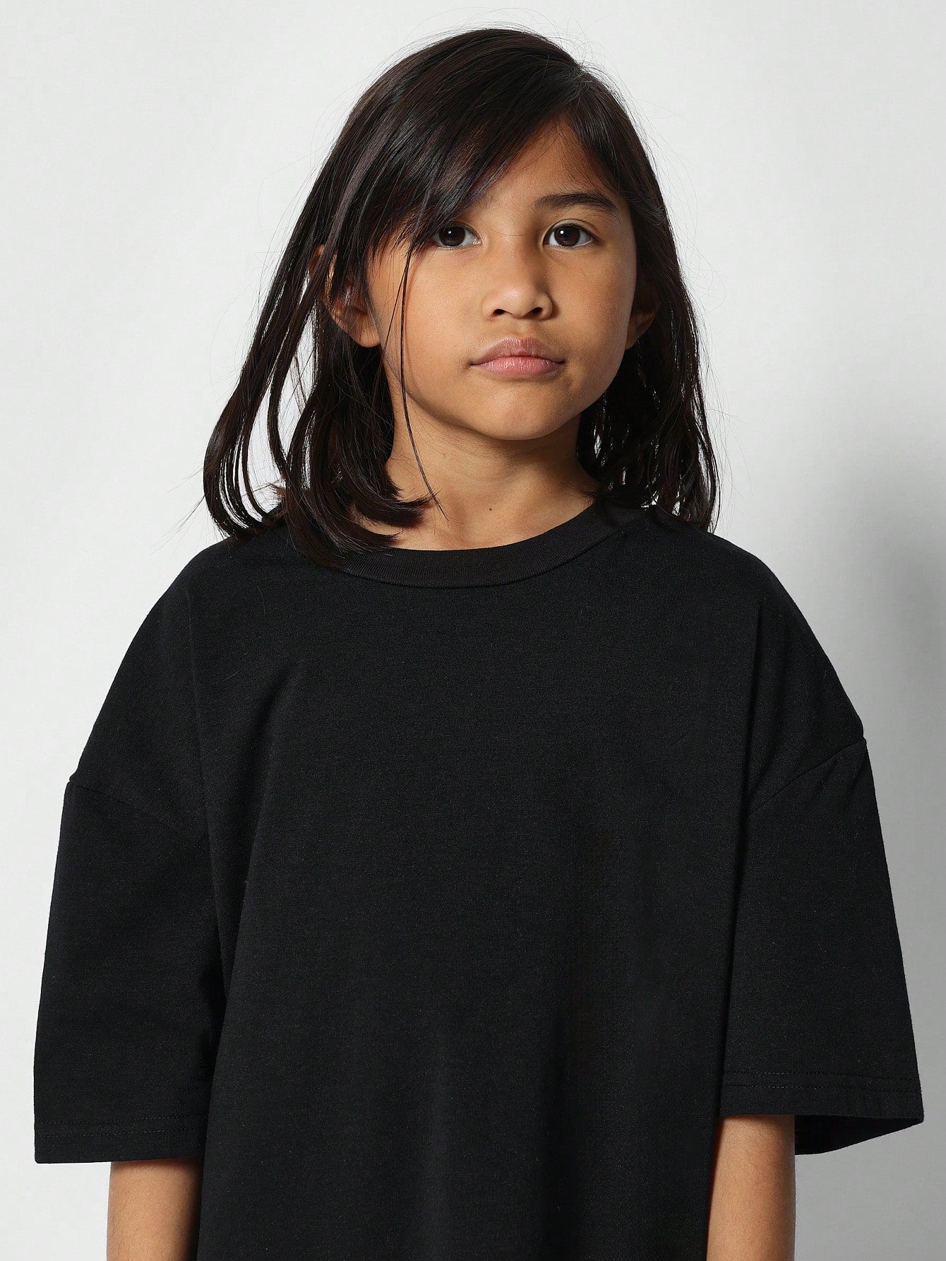 Tween Girls Oversized Fit Tee With Back Print